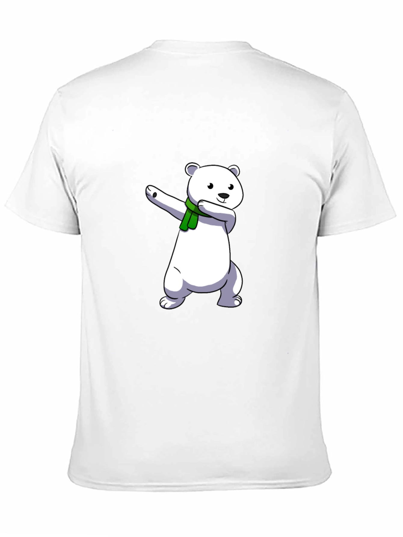 Dabbing Polar Bear Black T-Shirt