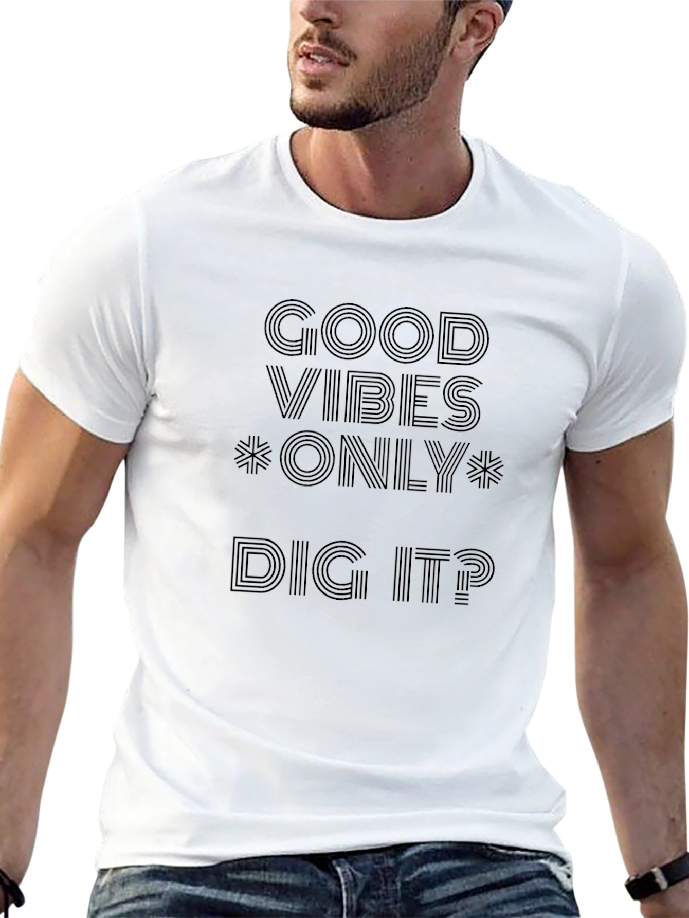 Good Vibes Only Mens Black T-Shirt