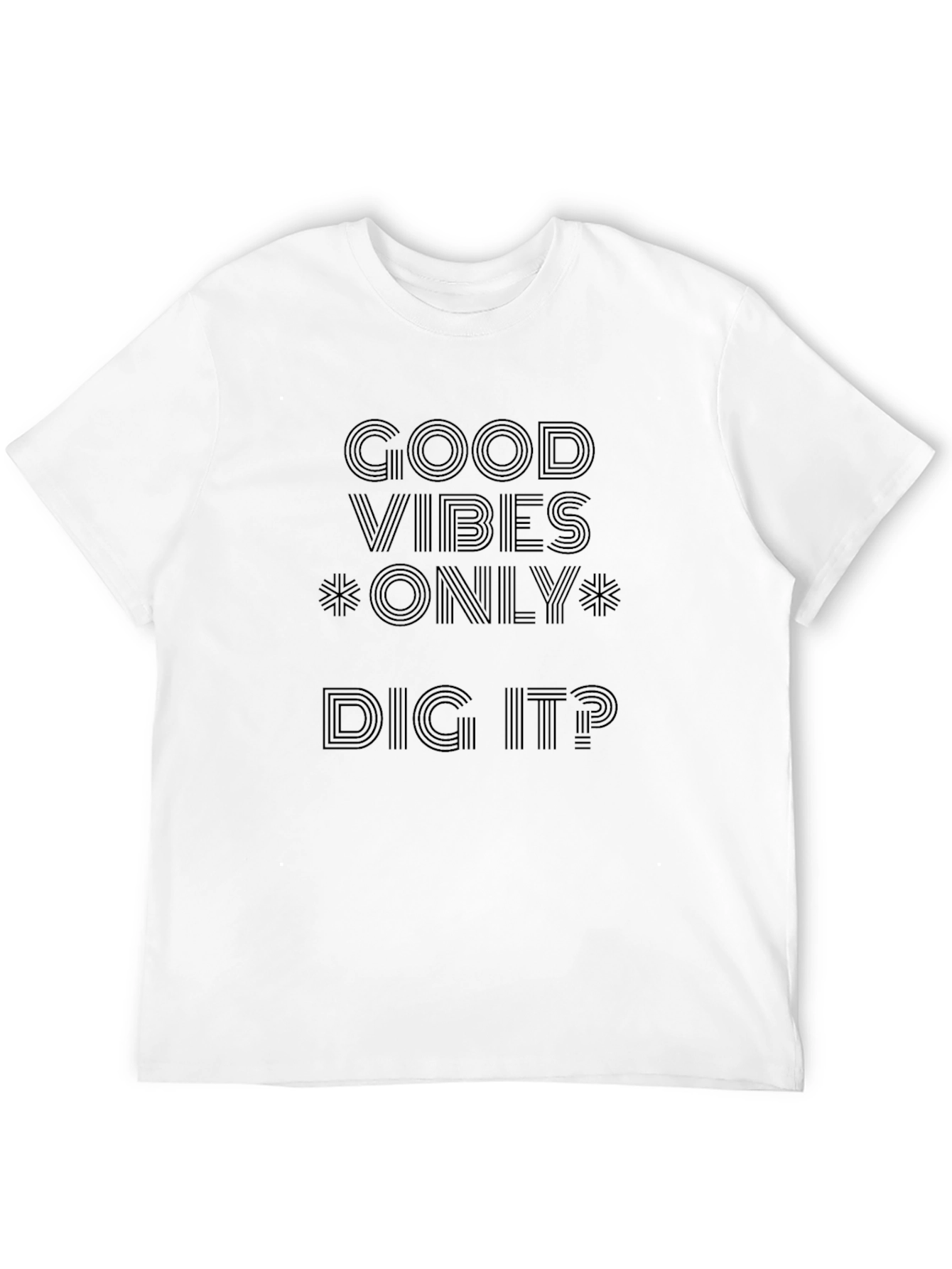 Good Vibes Only Mens Black T-Shirt