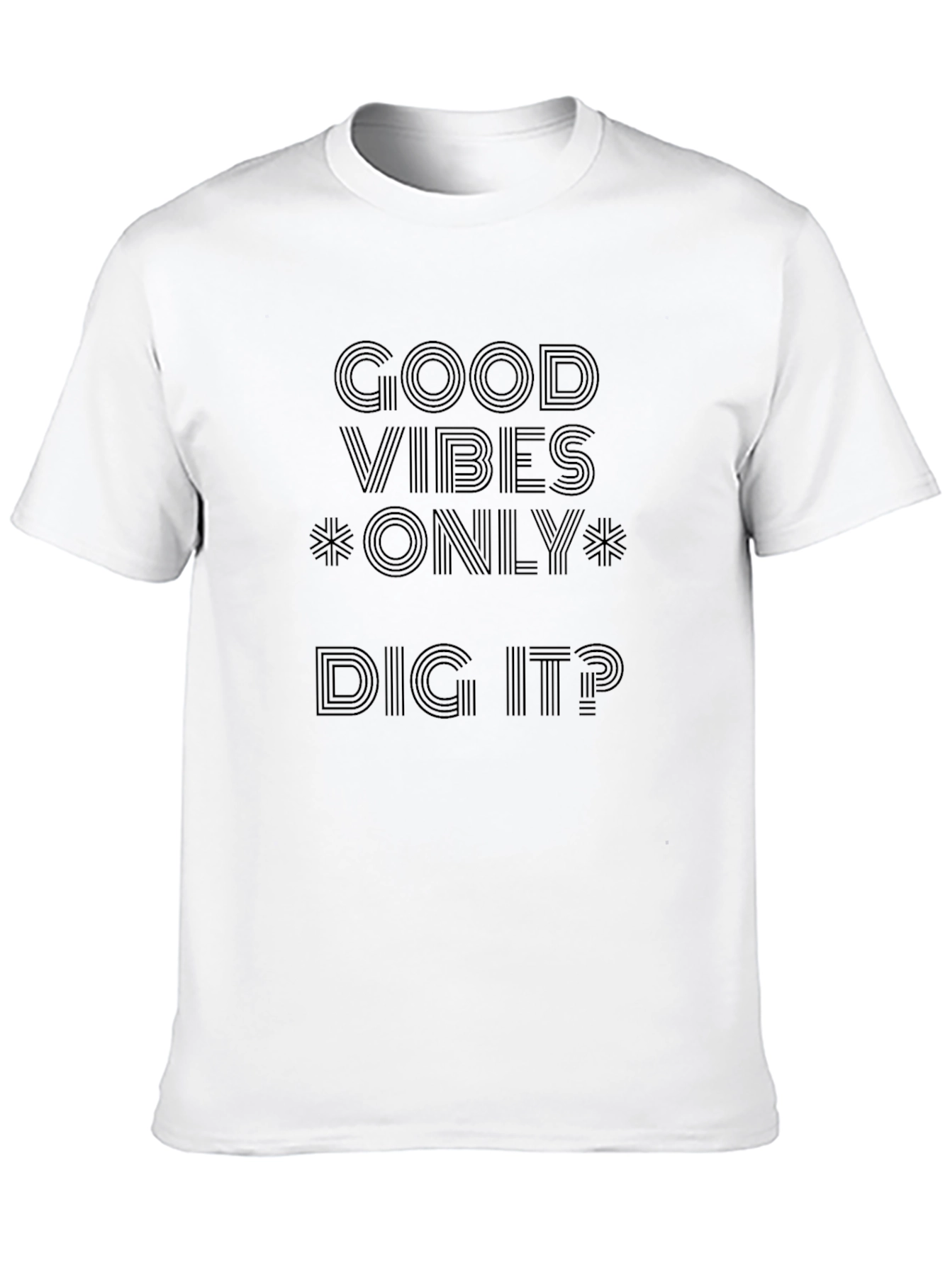 Good Vibes Only Mens Black T-Shirt
