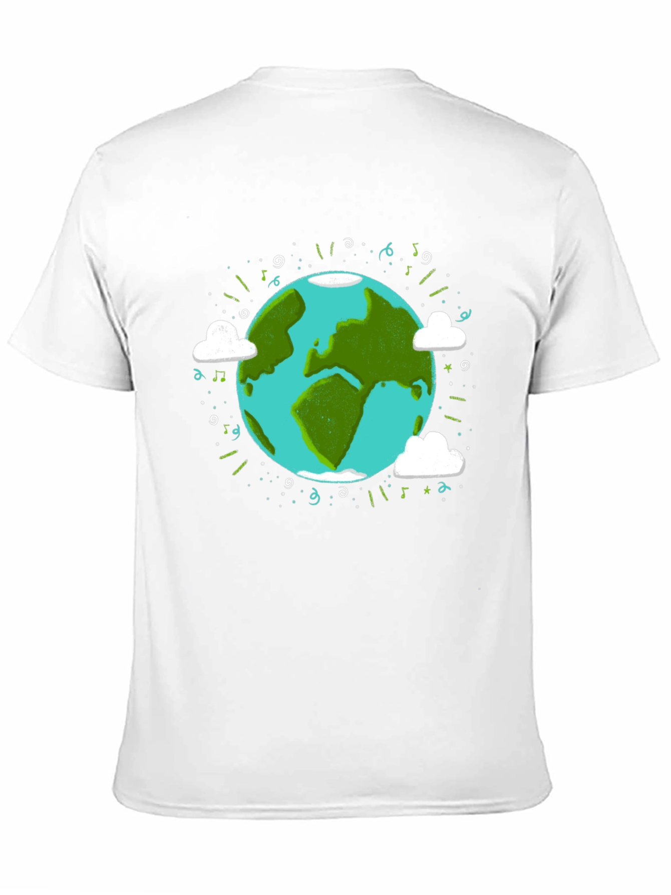 Earth Day Graphic Tee - World Illustration T-Shirt