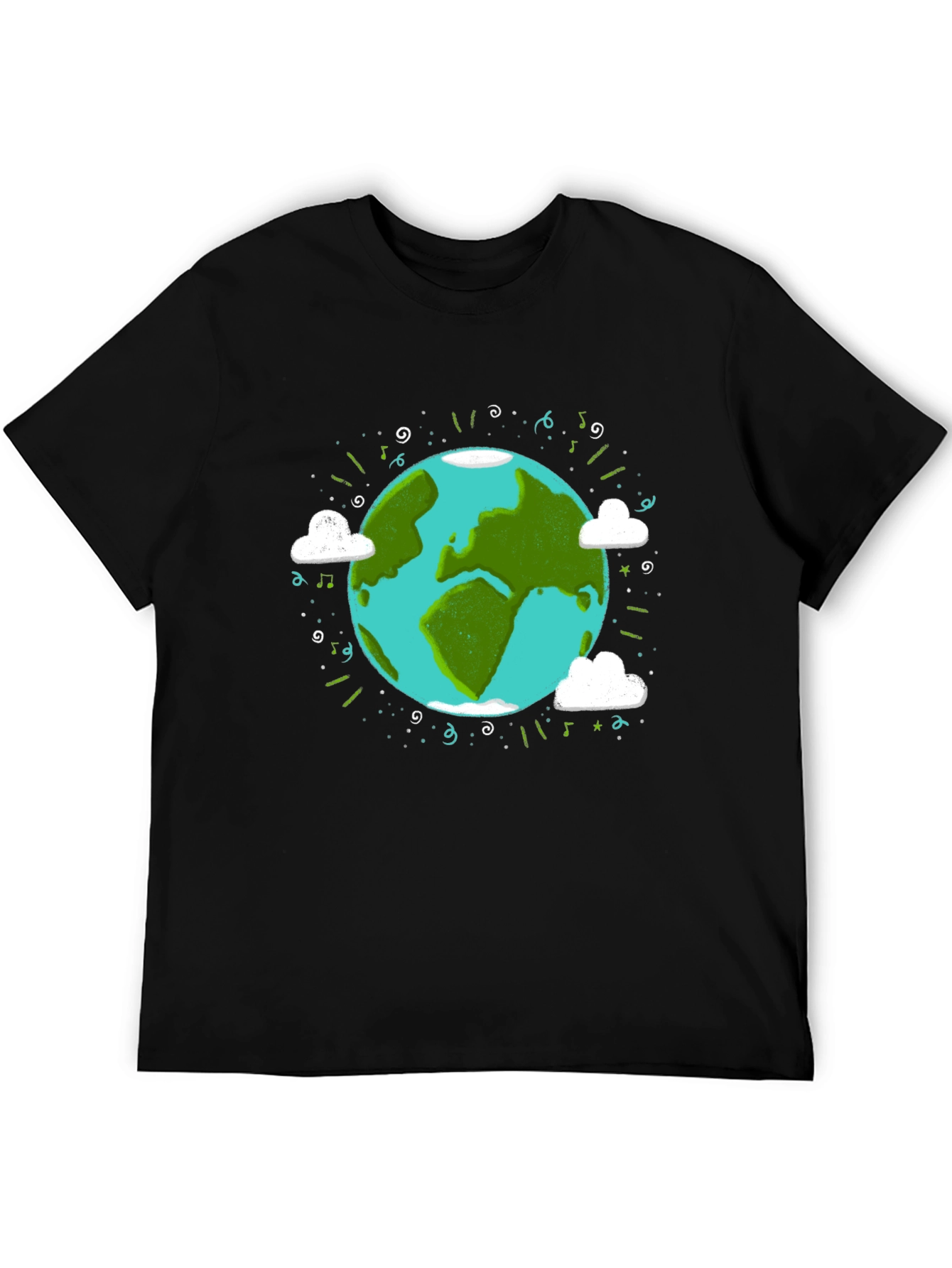 Earth Day Graphic Tee - World Illustration T-Shirt