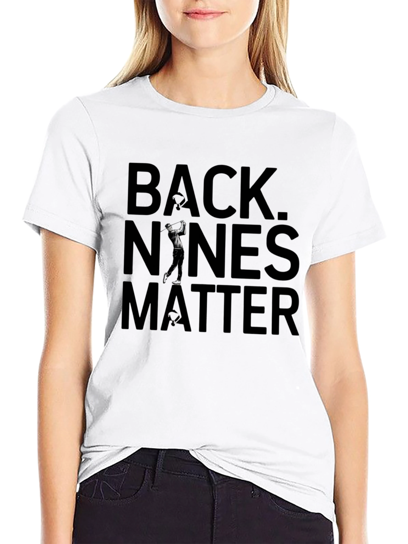 Back Nines Matter Golf Graphic Tee - Classic Black