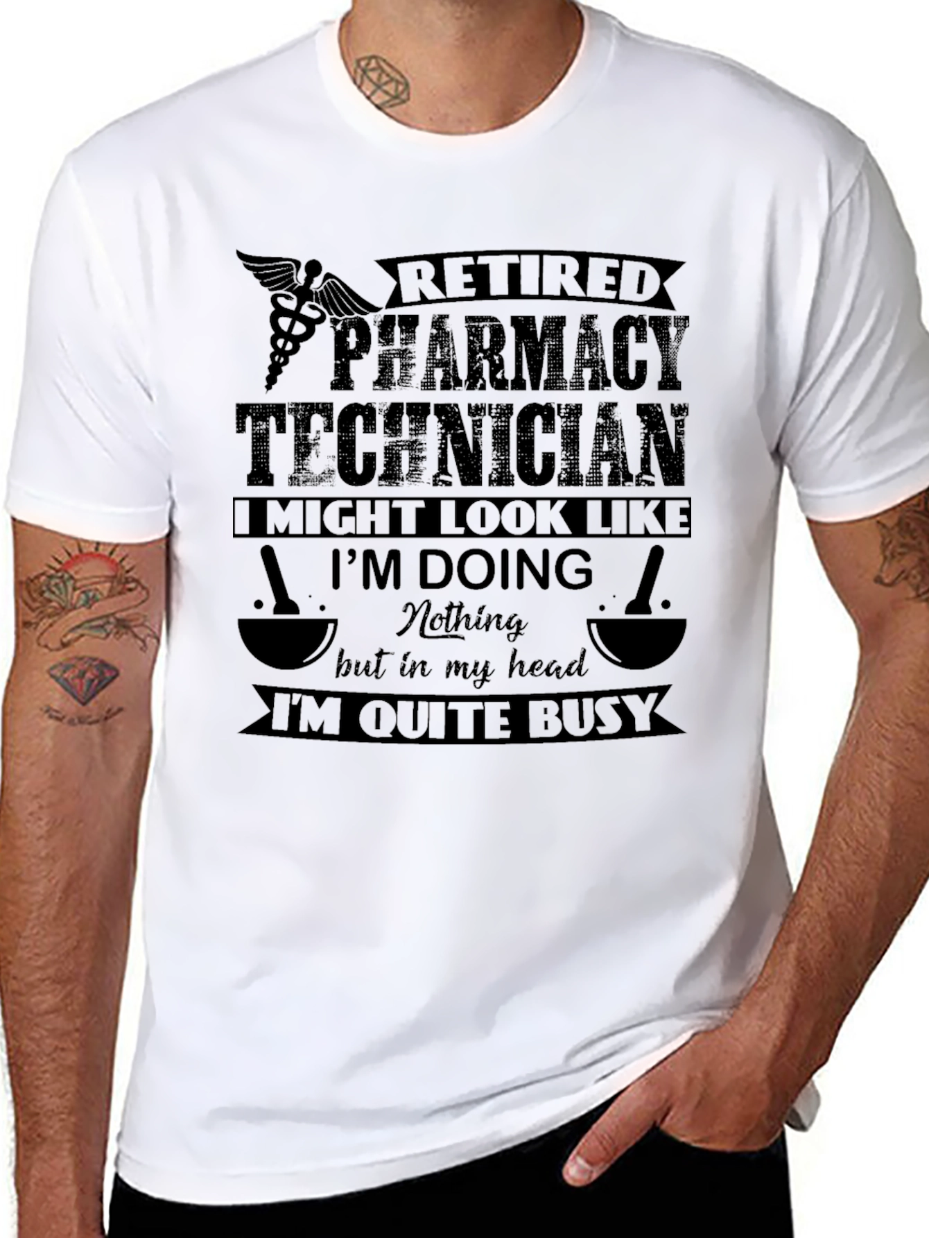 Retired Pharmacy Technician Graphic T-Shirt