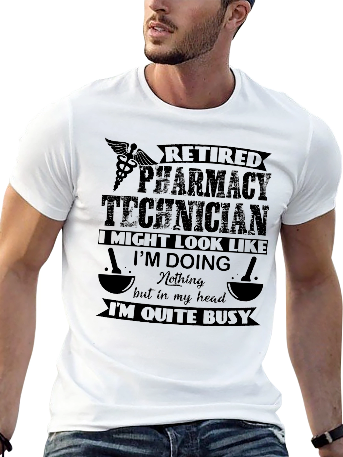 Retired Pharmacy Technician Graphic T-Shirt