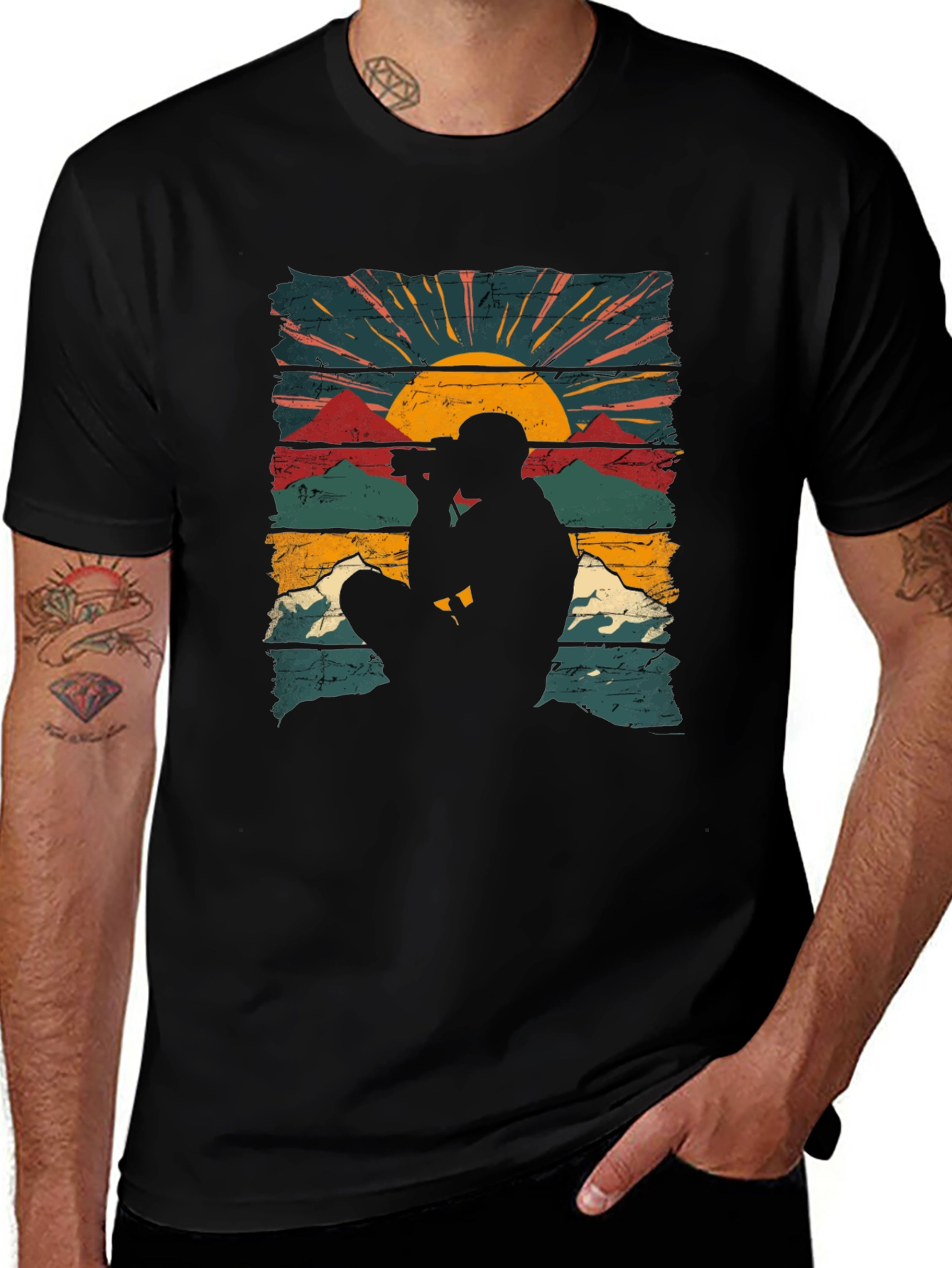 Photographer Sunset Graphic Tee