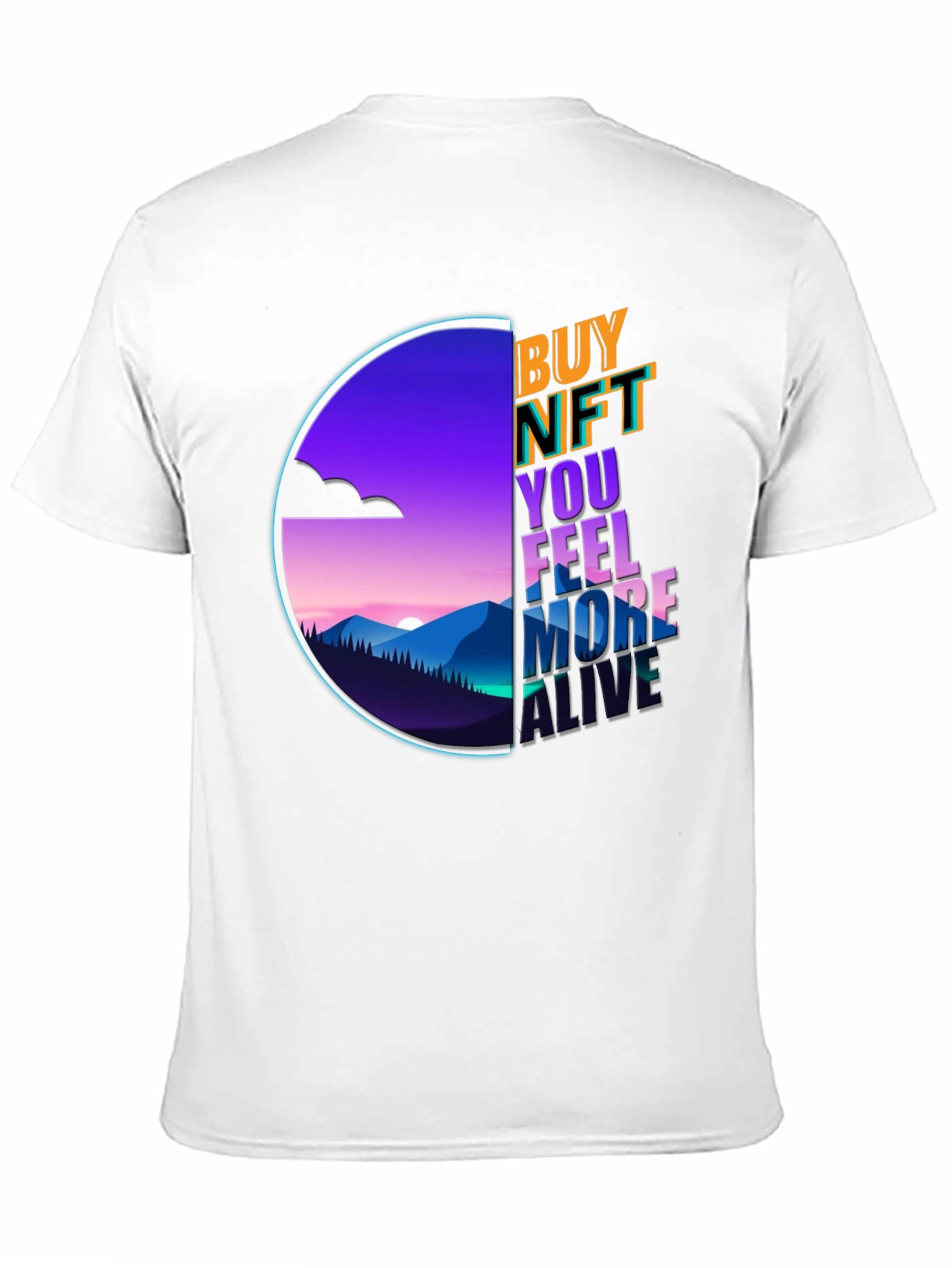 Buy NFT Feel More Alive Black Graphic Tee