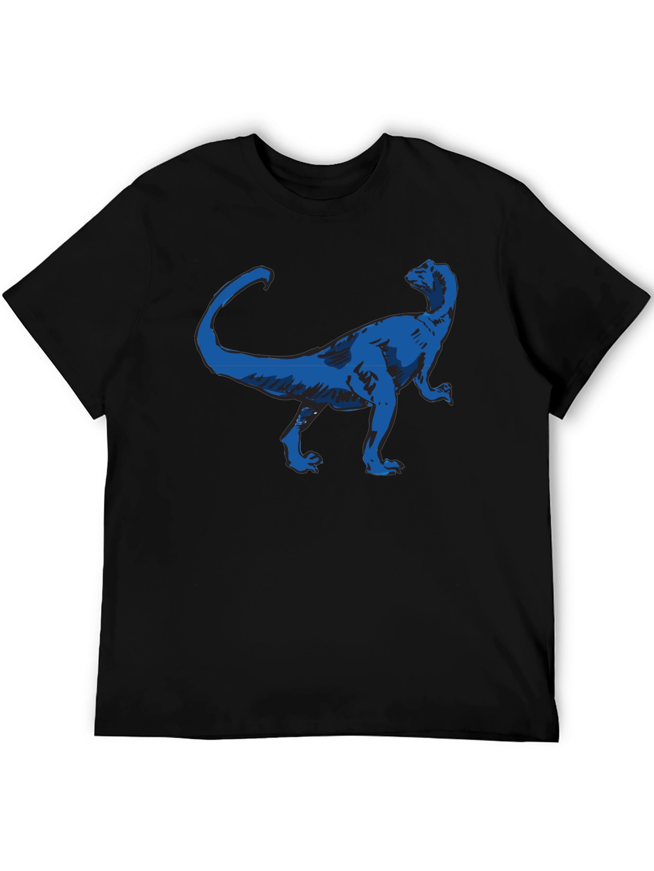 Dino Graphic Tee - Cool Blue Dinosaur Design