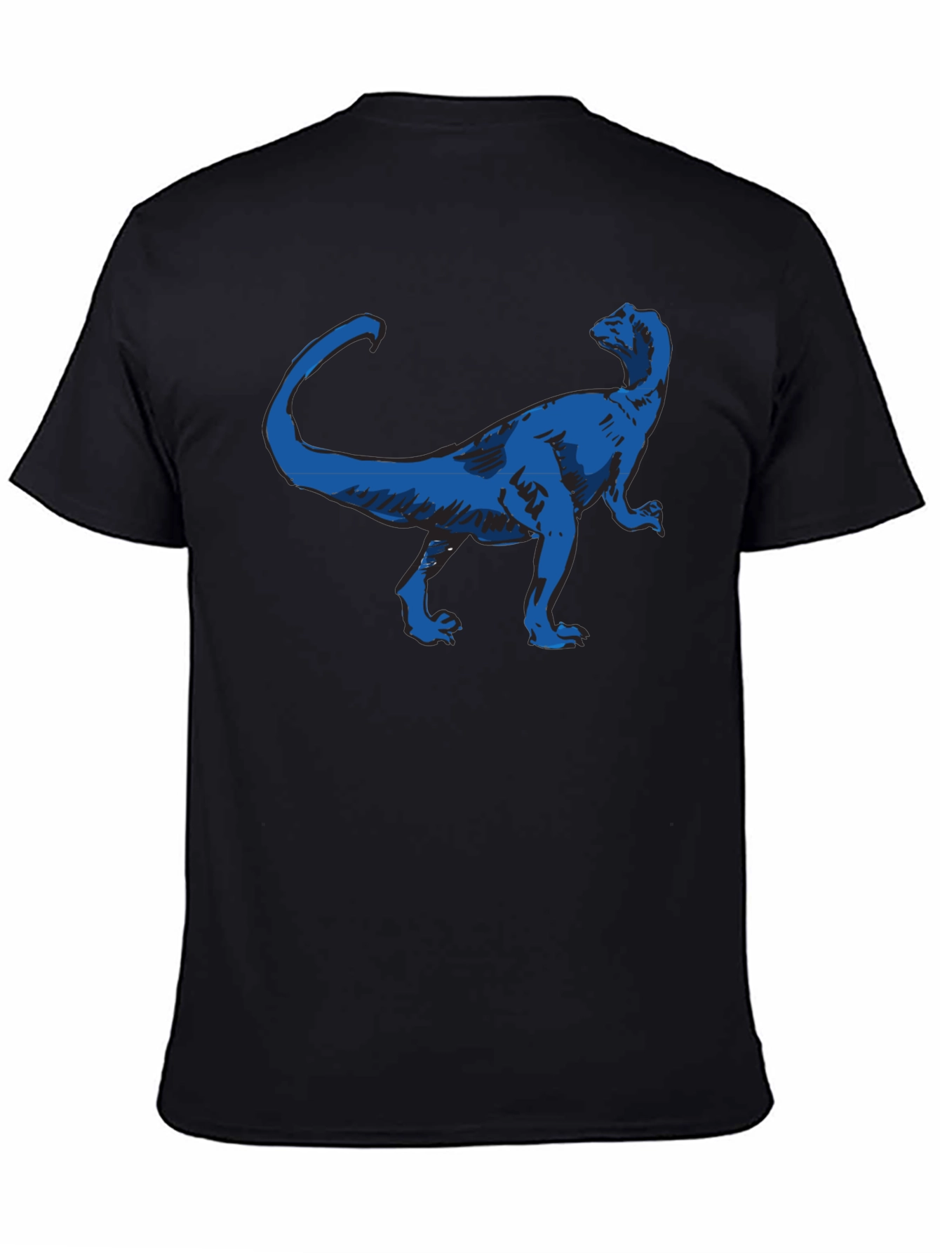 Dino Graphic Tee - Cool Blue Dinosaur Design
