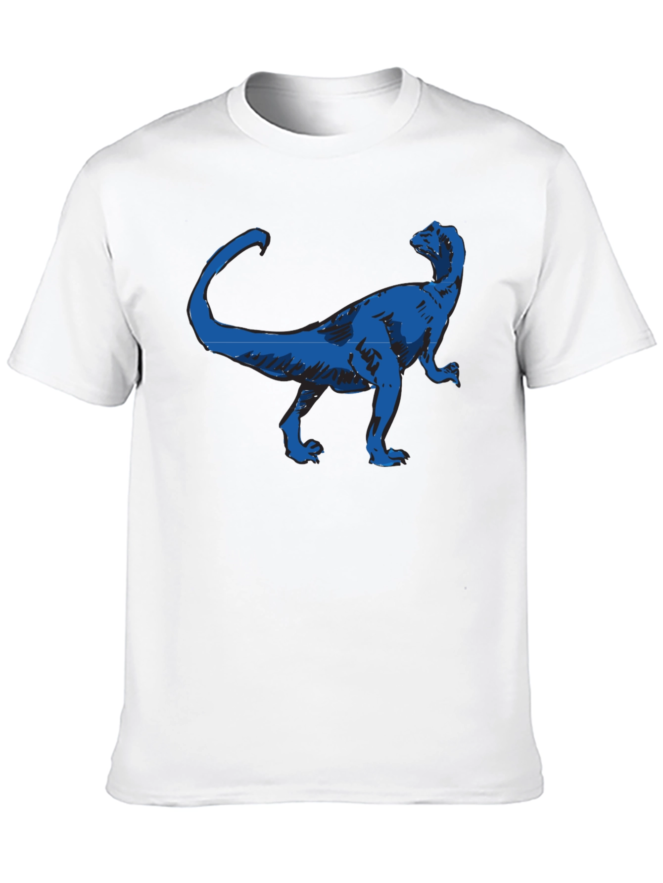 Dino Graphic Tee - Cool Blue Dinosaur Design