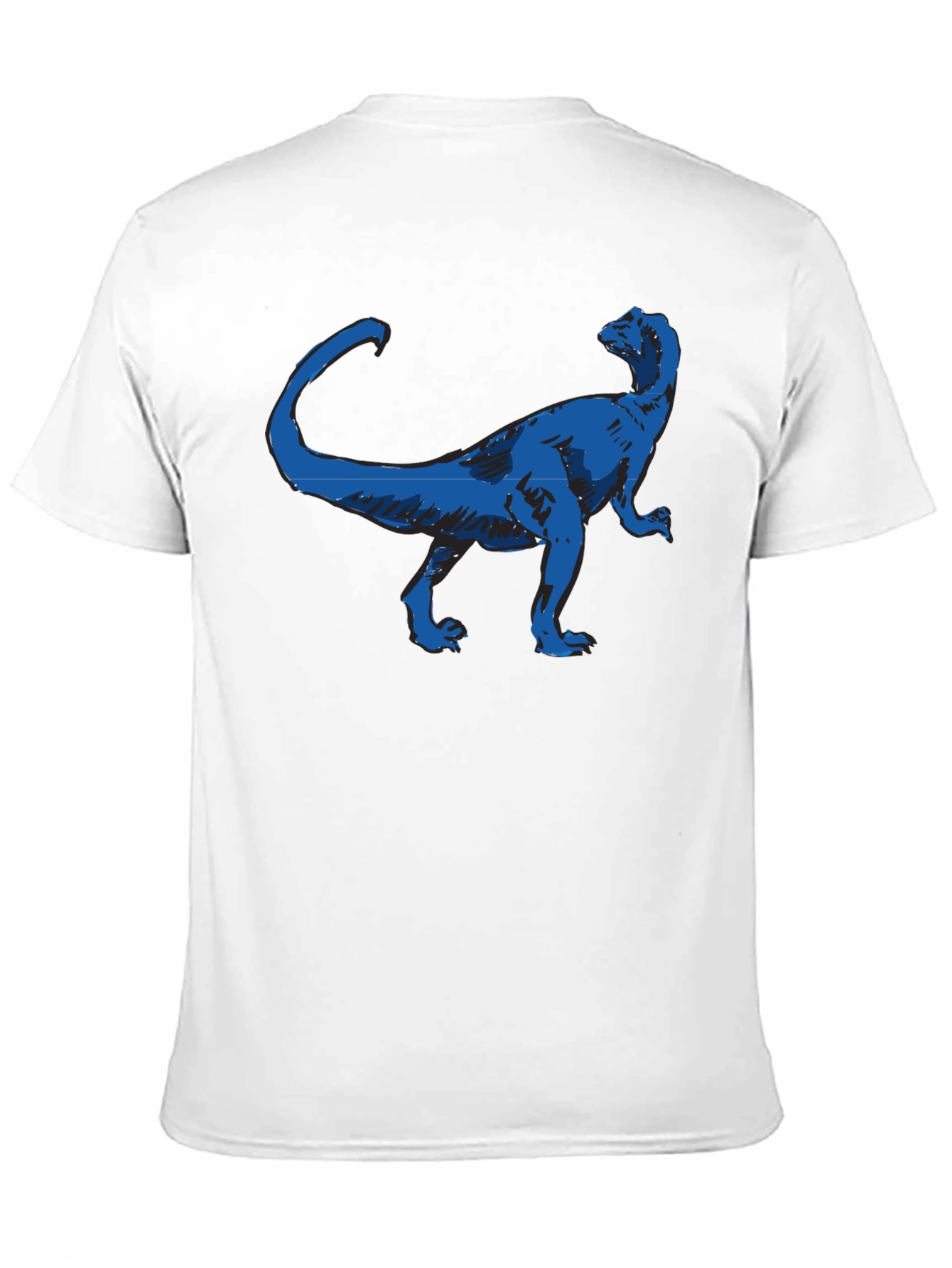 Dino Graphic Tee - Cool Blue Dinosaur Design