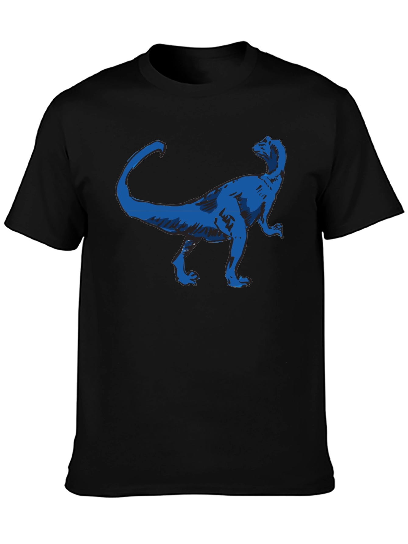 Dino Graphic Tee - Cool Blue Dinosaur Design