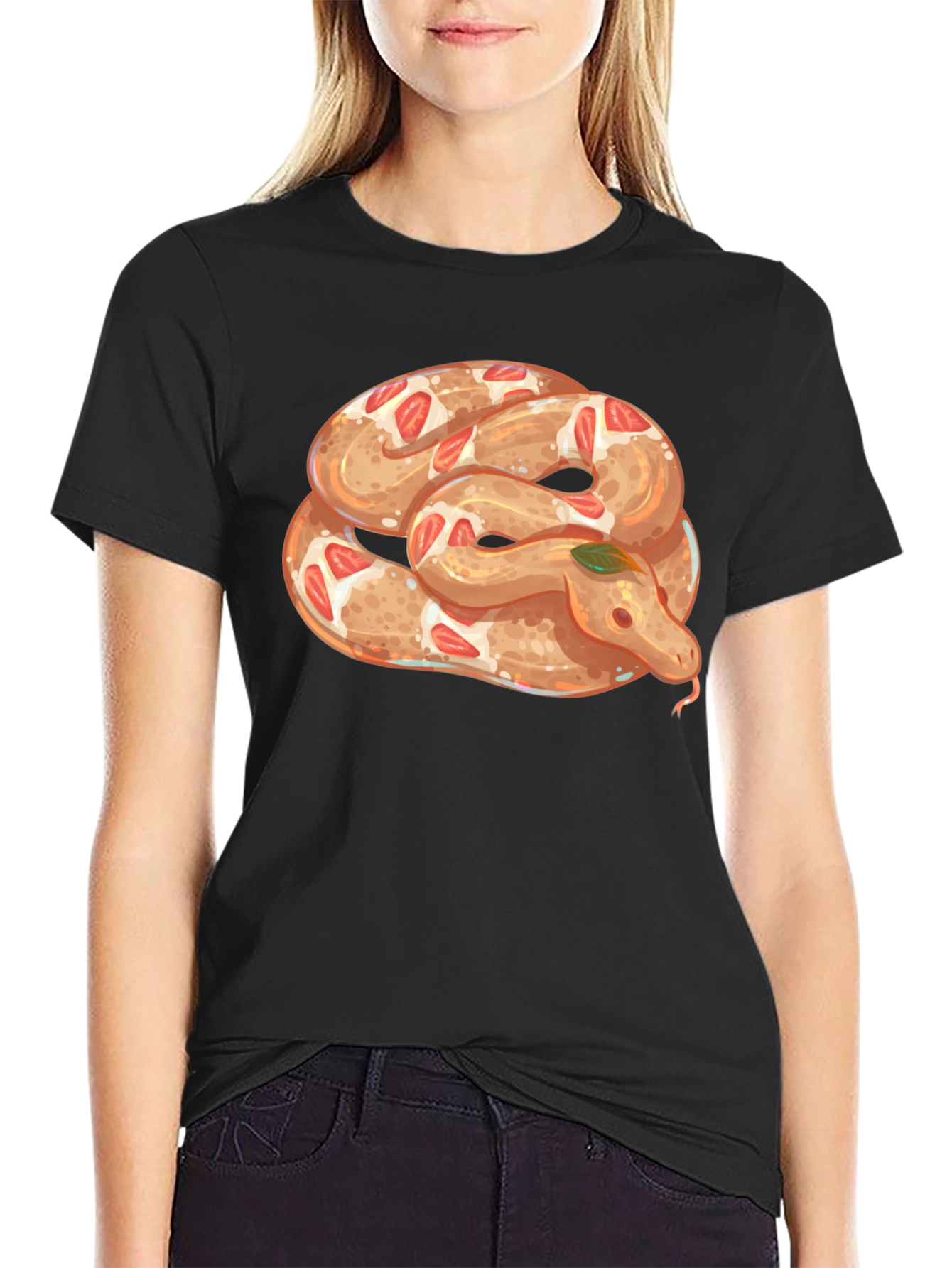 Snake Pretzel T-Shirt - Unique Graphic Tee