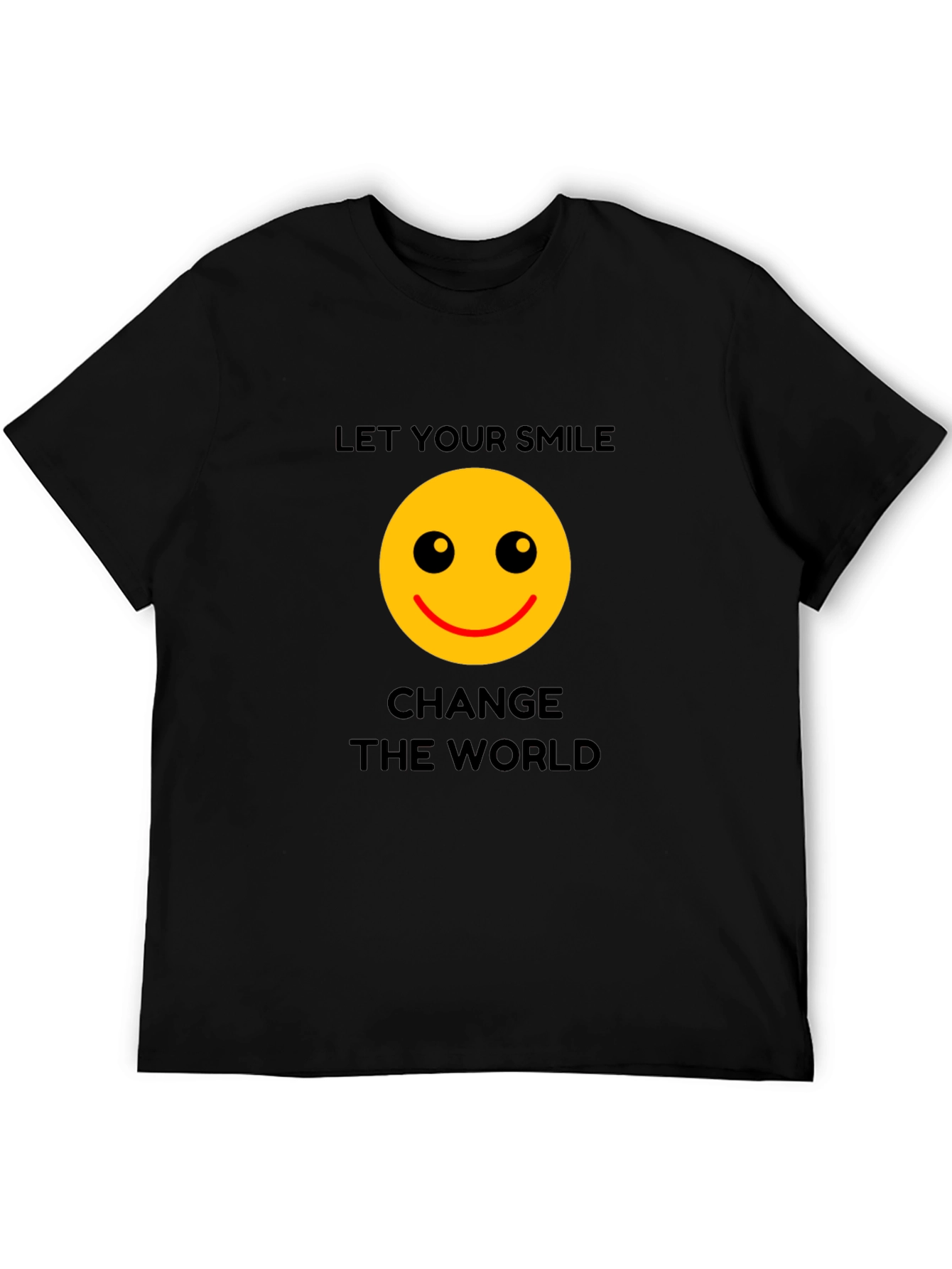 Smiley Face Graphic Tee - Spread Positivity