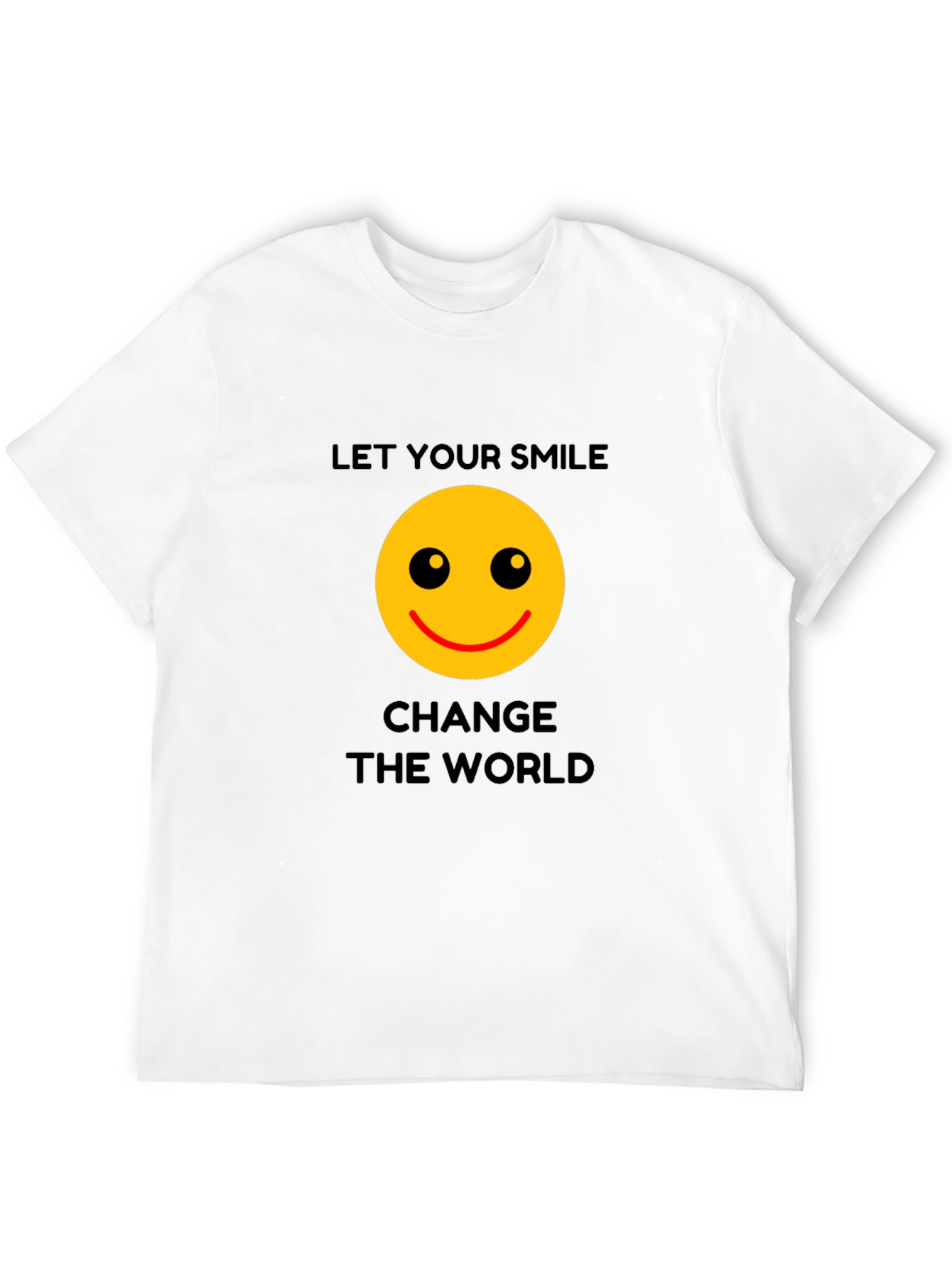 Smiley Face Graphic Tee - Spread Positivity