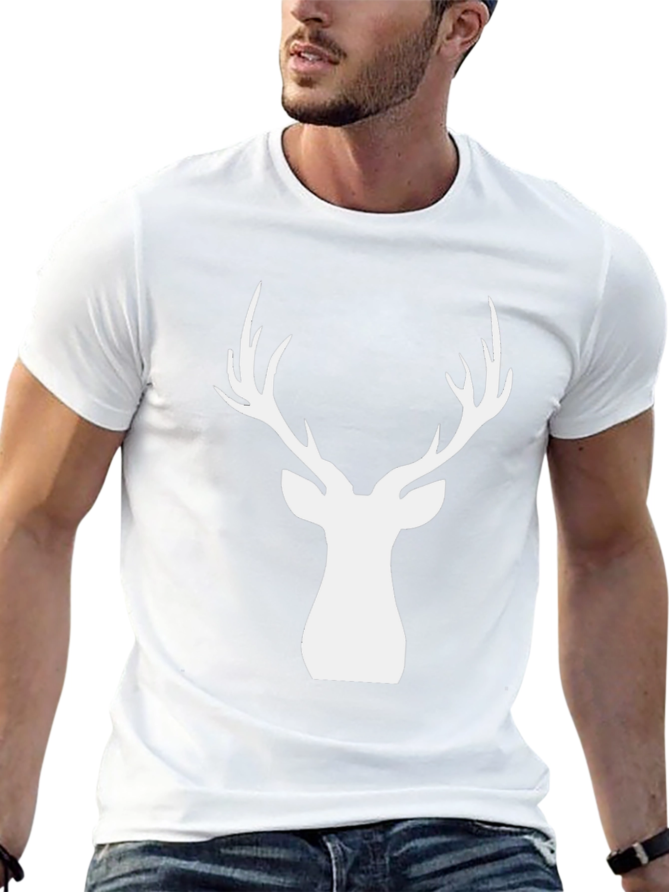Black Deer Silhouette T-Shirt