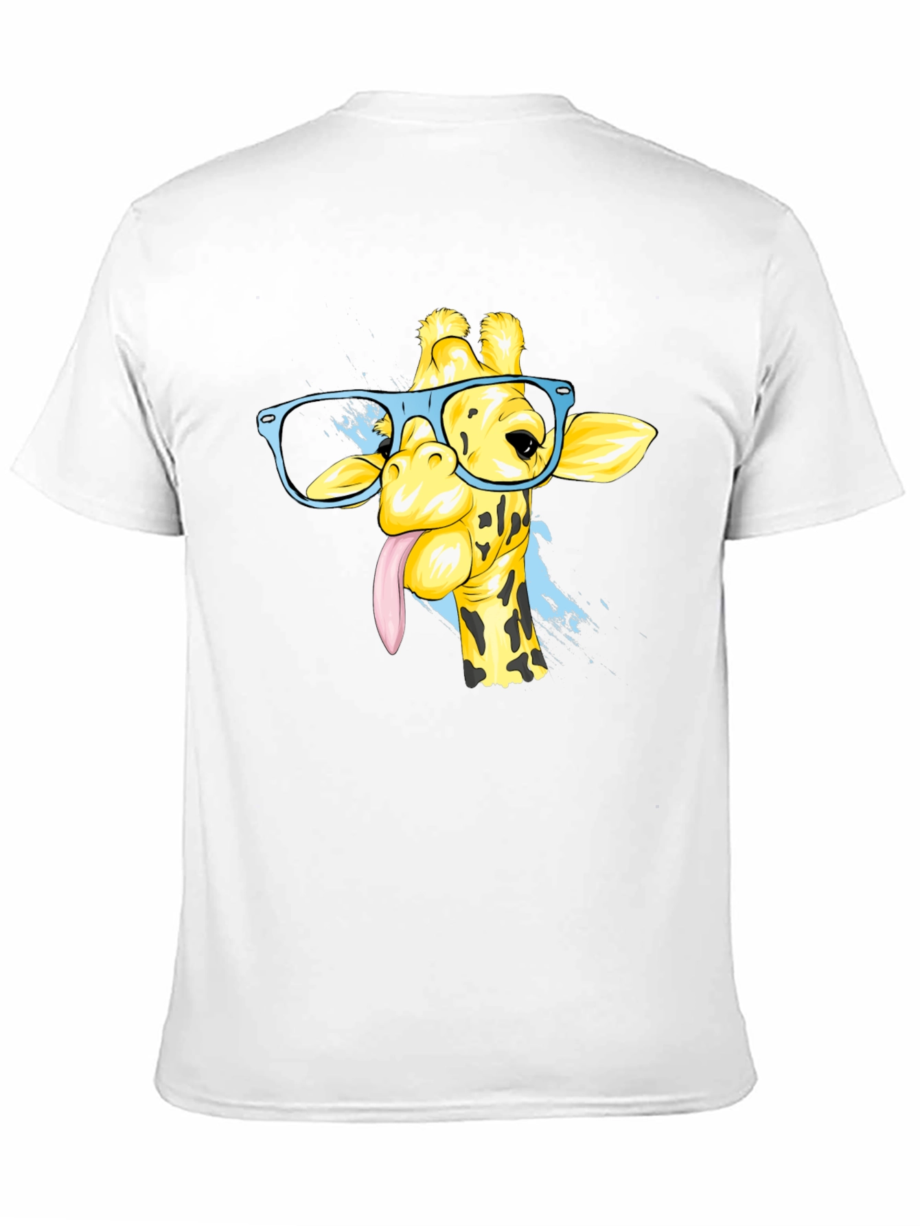 Giraffe with Glasses Graphic Tee