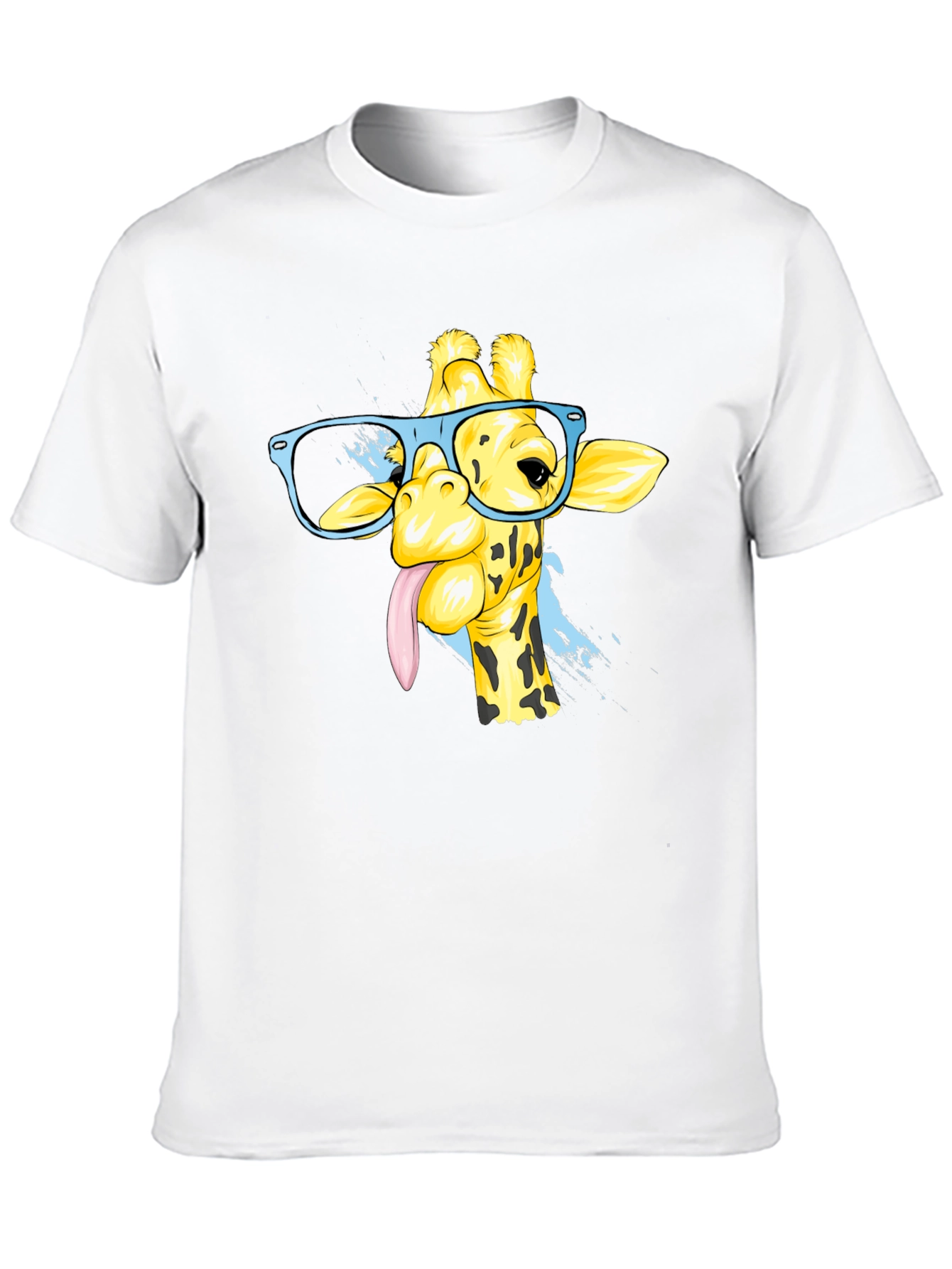 Giraffe with Glasses Graphic Tee