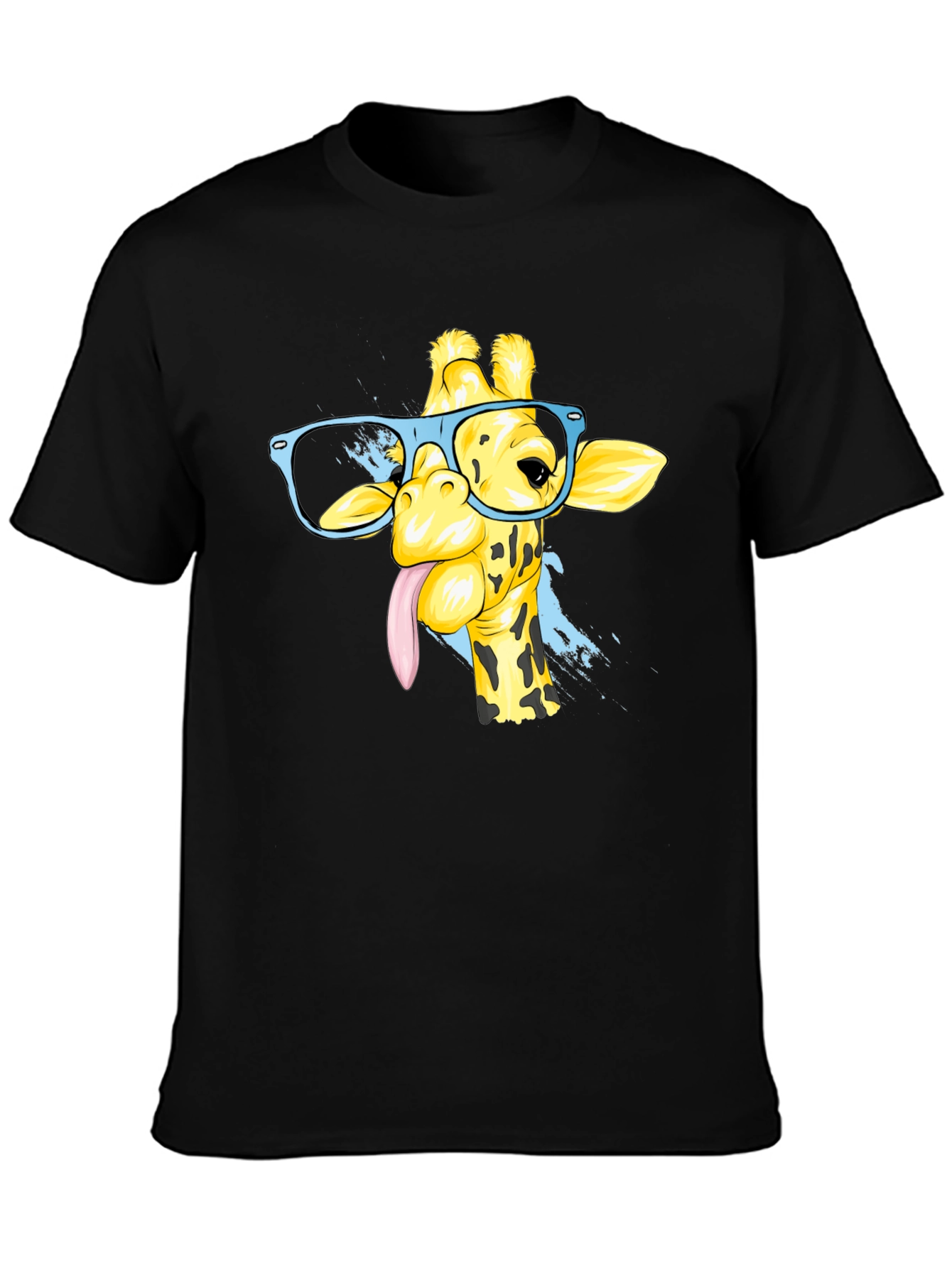 Giraffe with Glasses Graphic Tee