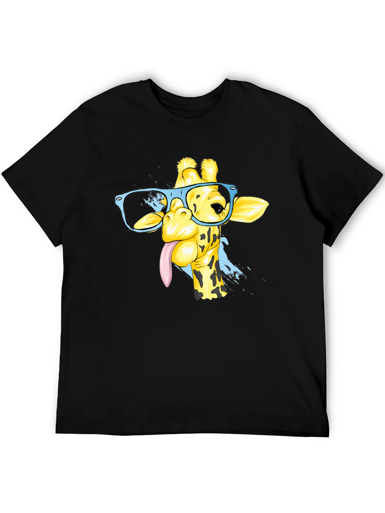 Giraffe with Glasses Graphic Tee