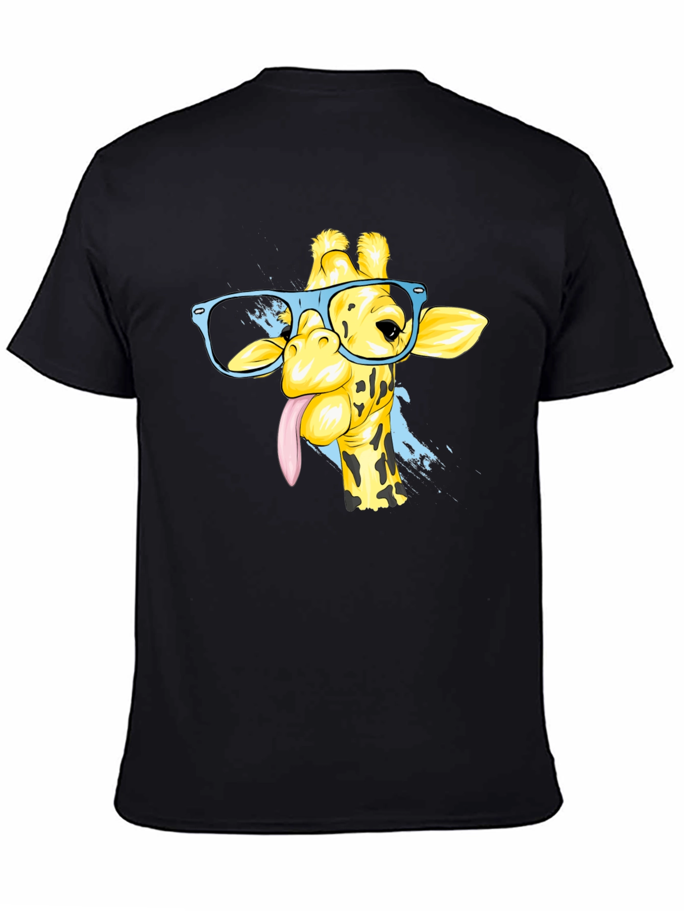 Giraffe with Glasses Graphic Tee