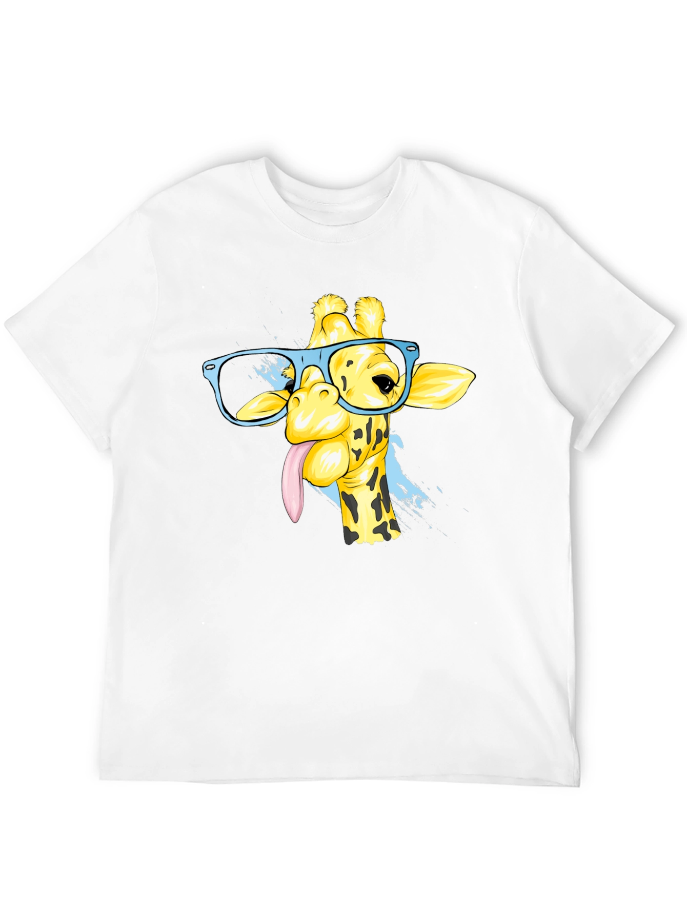 Giraffe with Glasses Graphic Tee