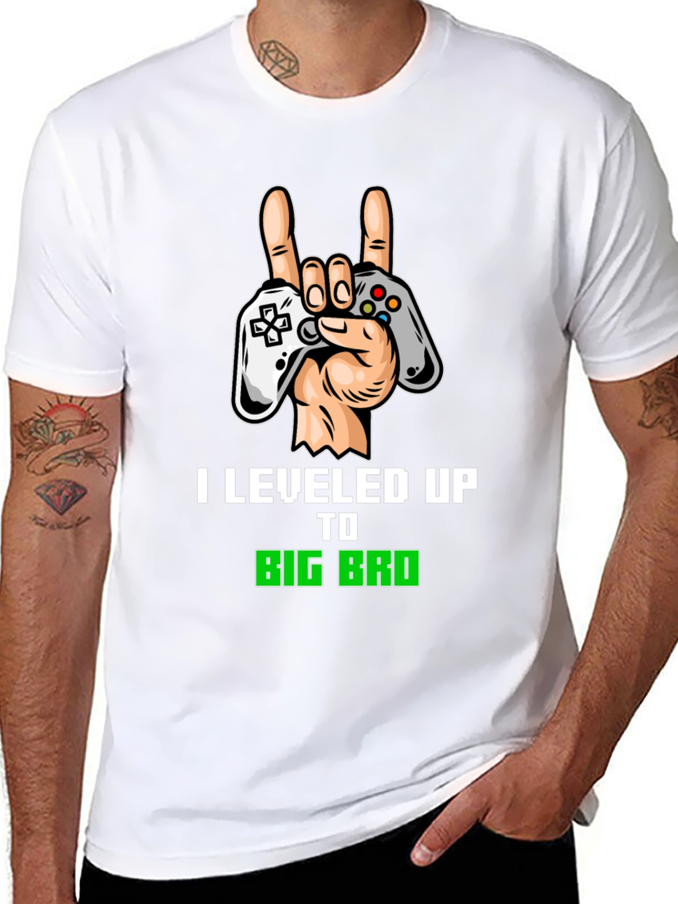 I Leveled Up To Big Bro Gamer T-Shirt