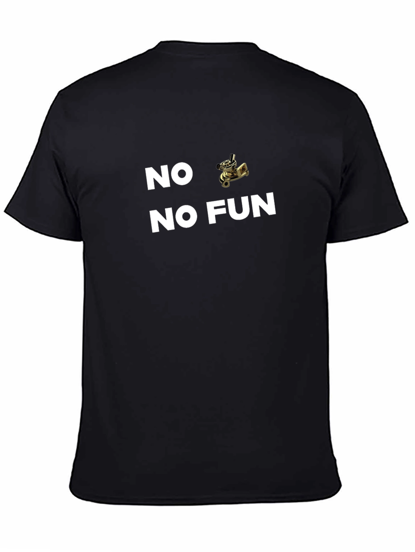 No Fun T-Shirt - Black Graphic Tee