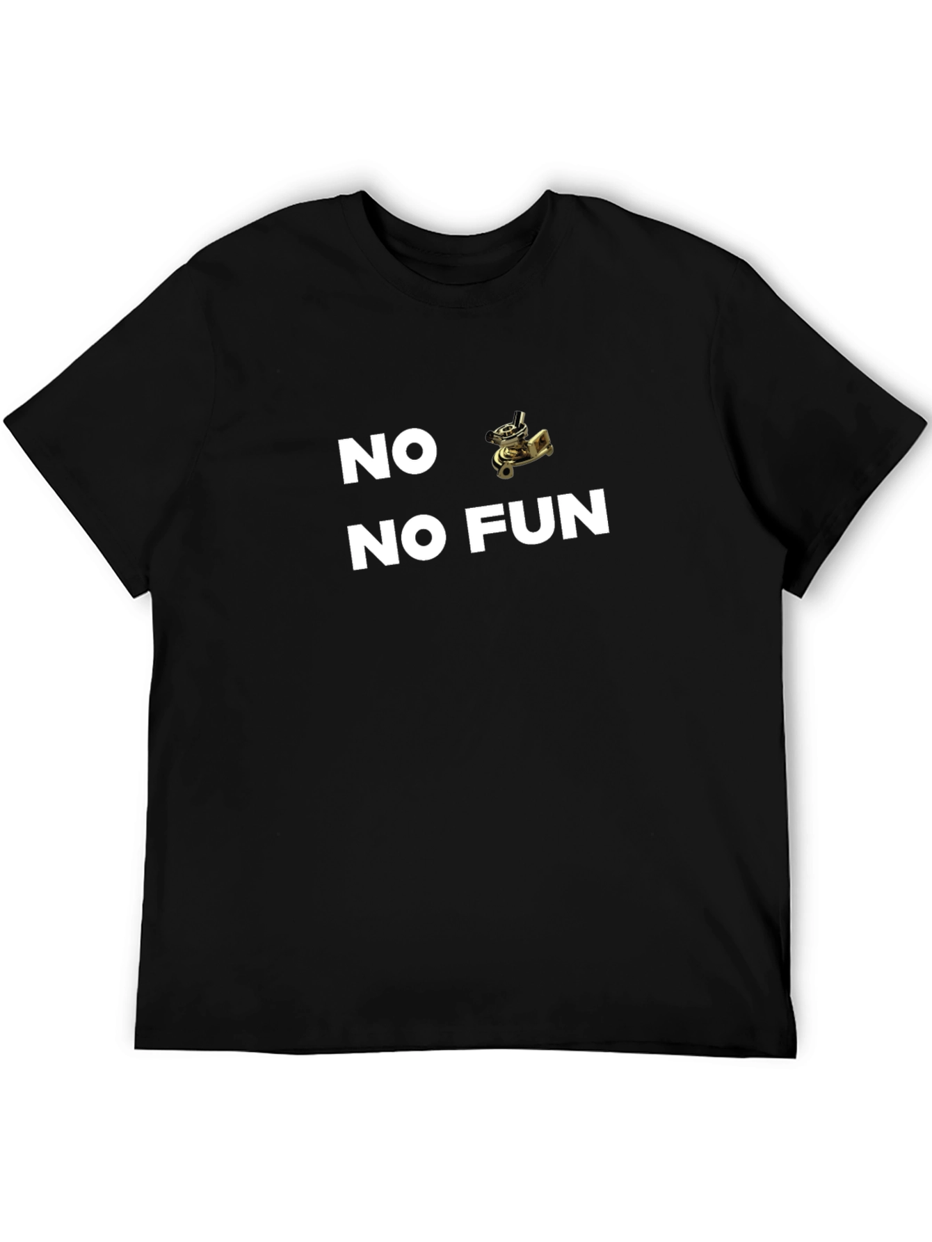 No Fun T-Shirt - Black Graphic Tee