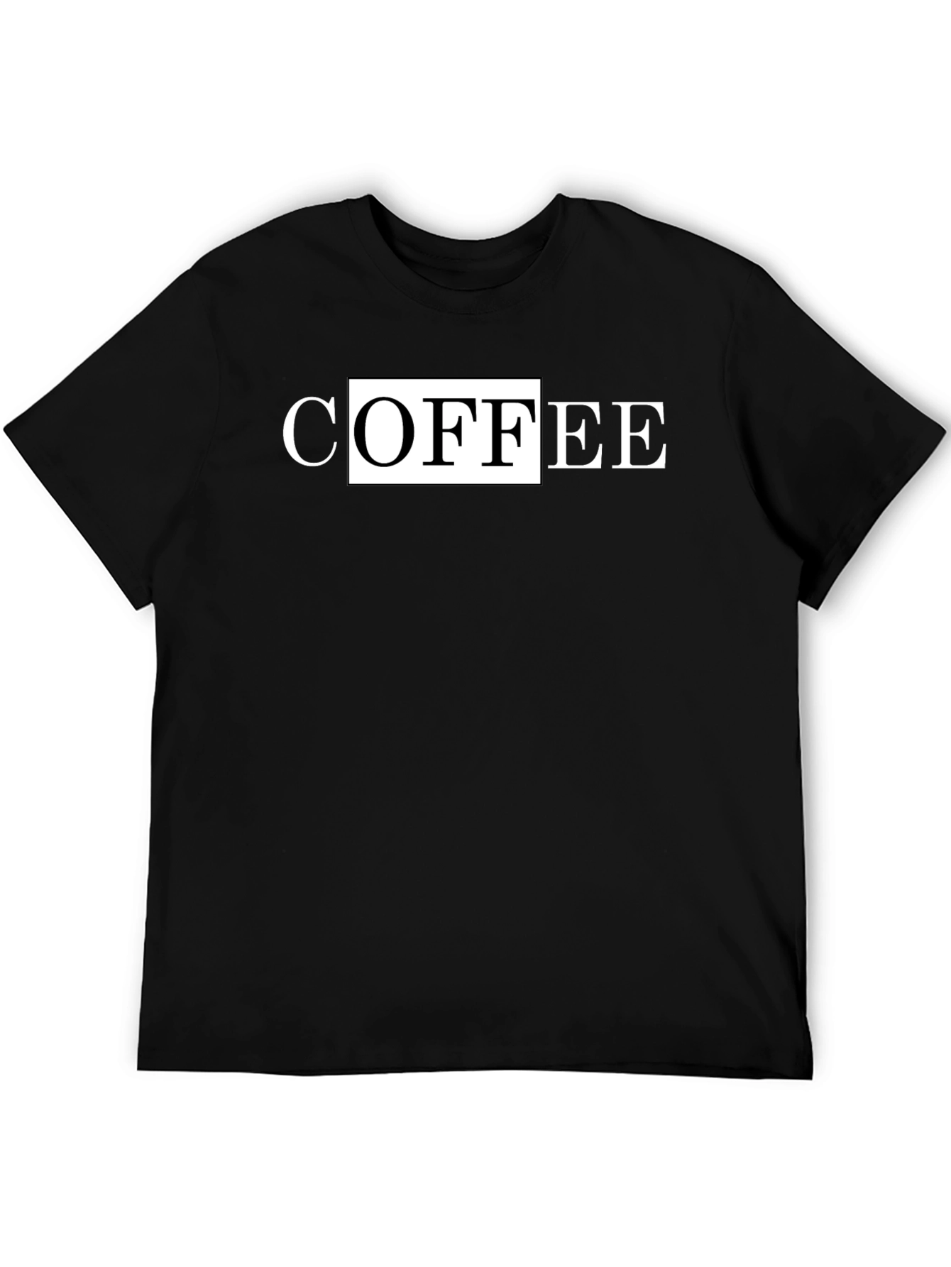 Coffee Graphic T-Shirt - Black Casual Tee