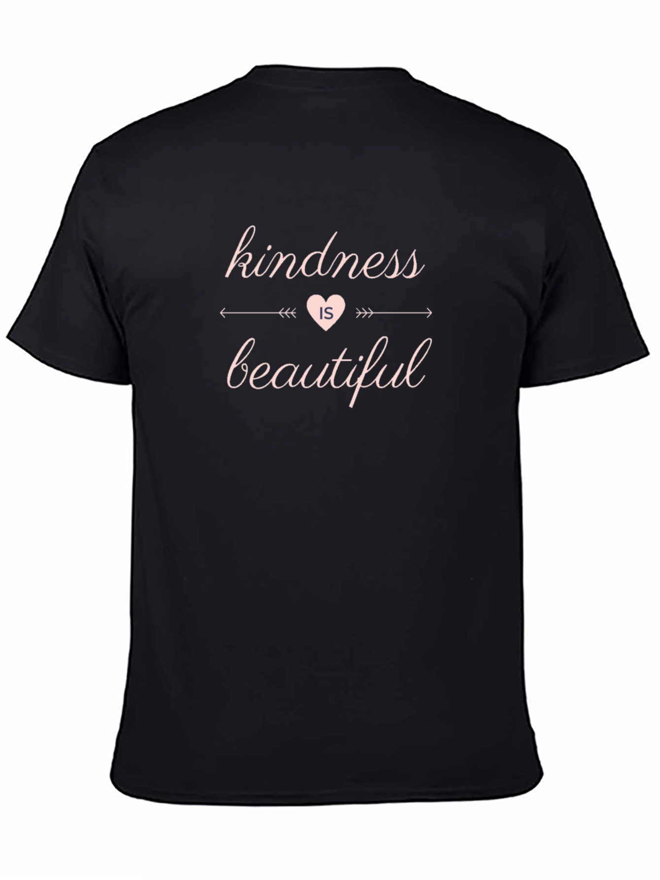 Kindness Is Beautiful Graphic Tee - Soft Black Shirt