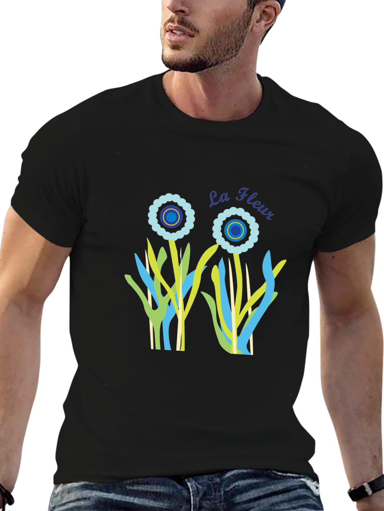 La Fleur Graphic Tee - Stylish Floral Design