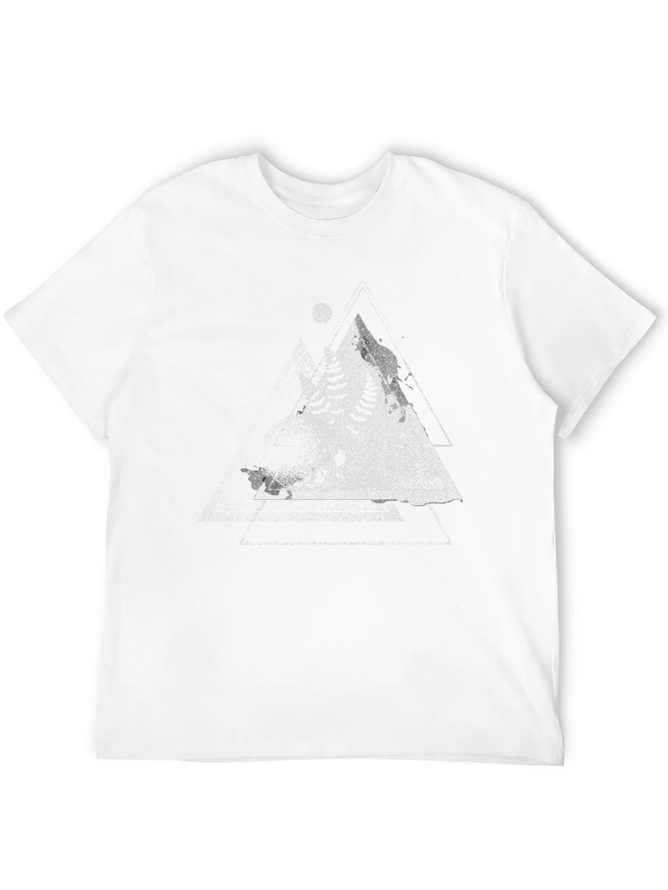 Nature Triangle Graphic Tee - Black