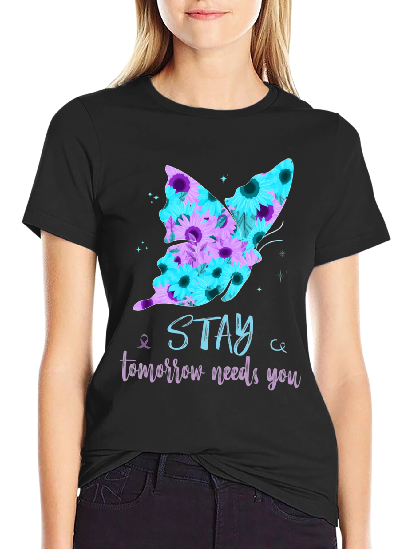 Stay Butterfly Graphic Tee