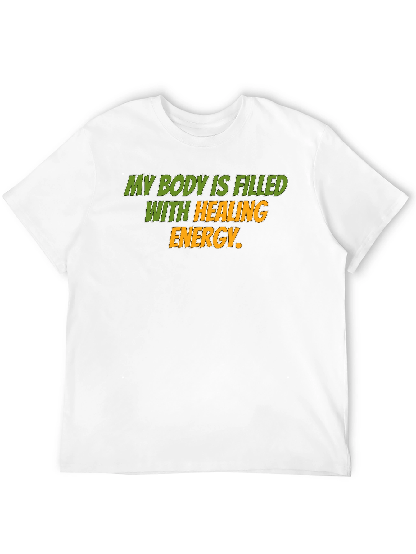 Healing Energy Graphic Tee - Black
