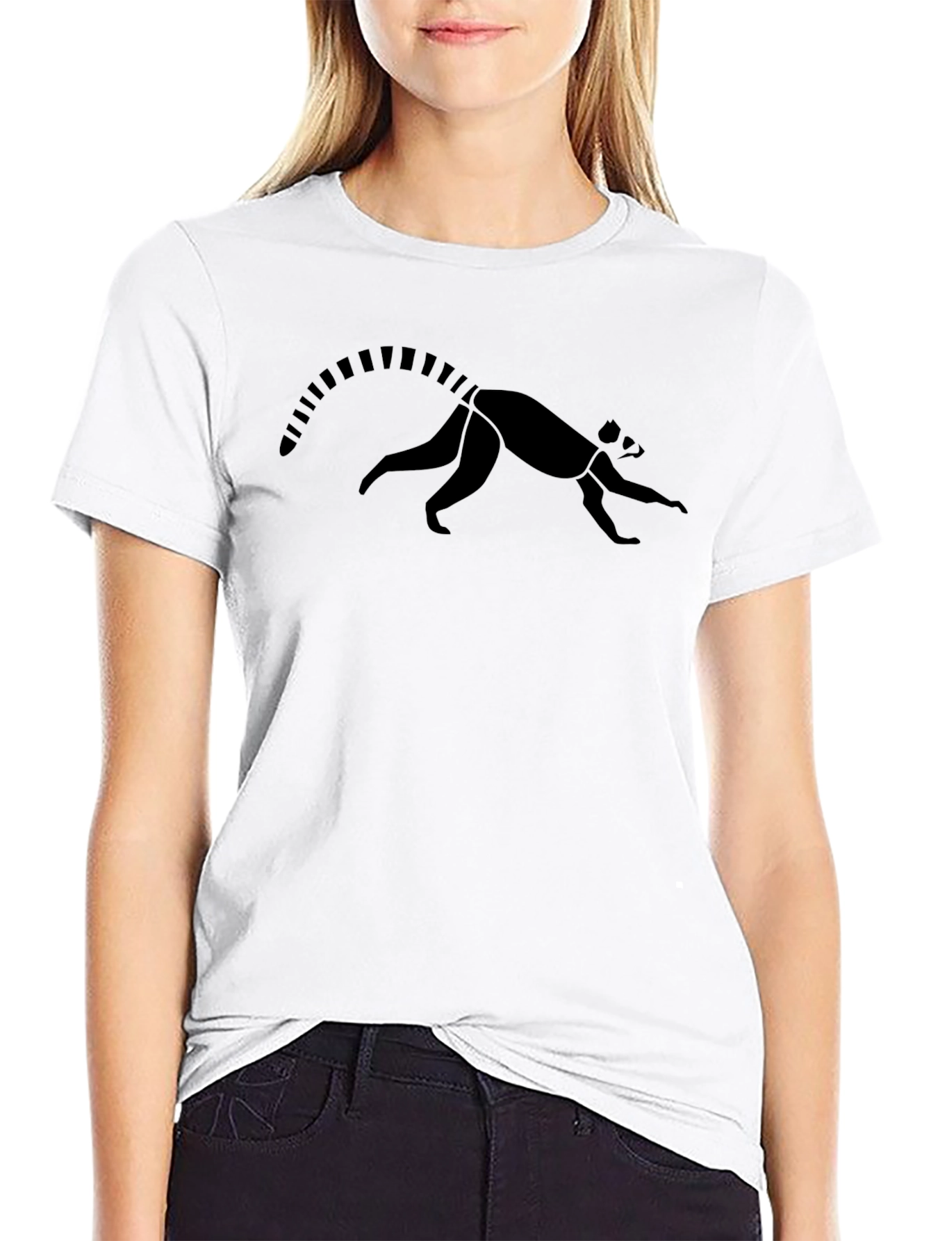 Lemur Graphic Tee - Unique Animal Design