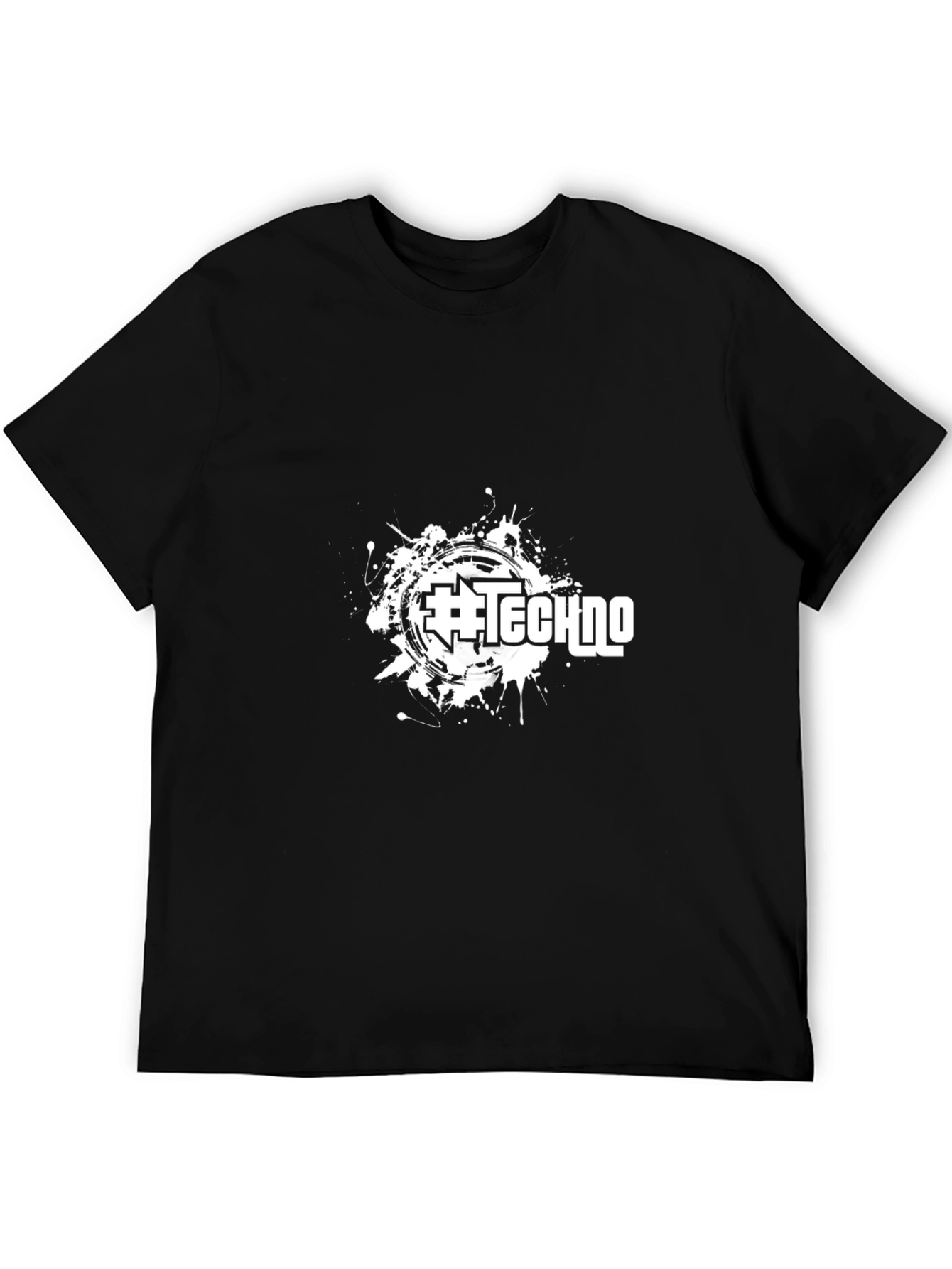 Techno Music Black T-Shirt