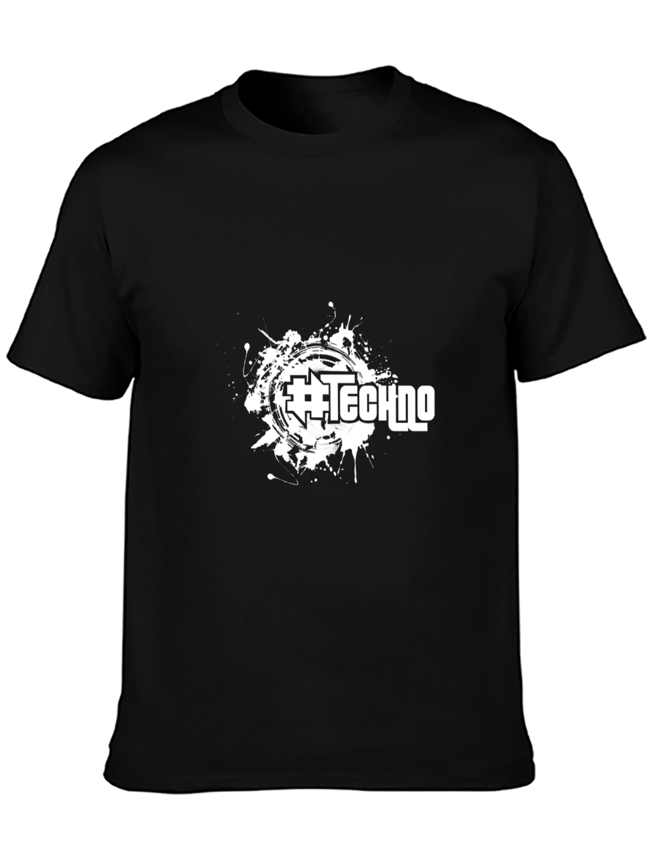Techno Music Black T-Shirt