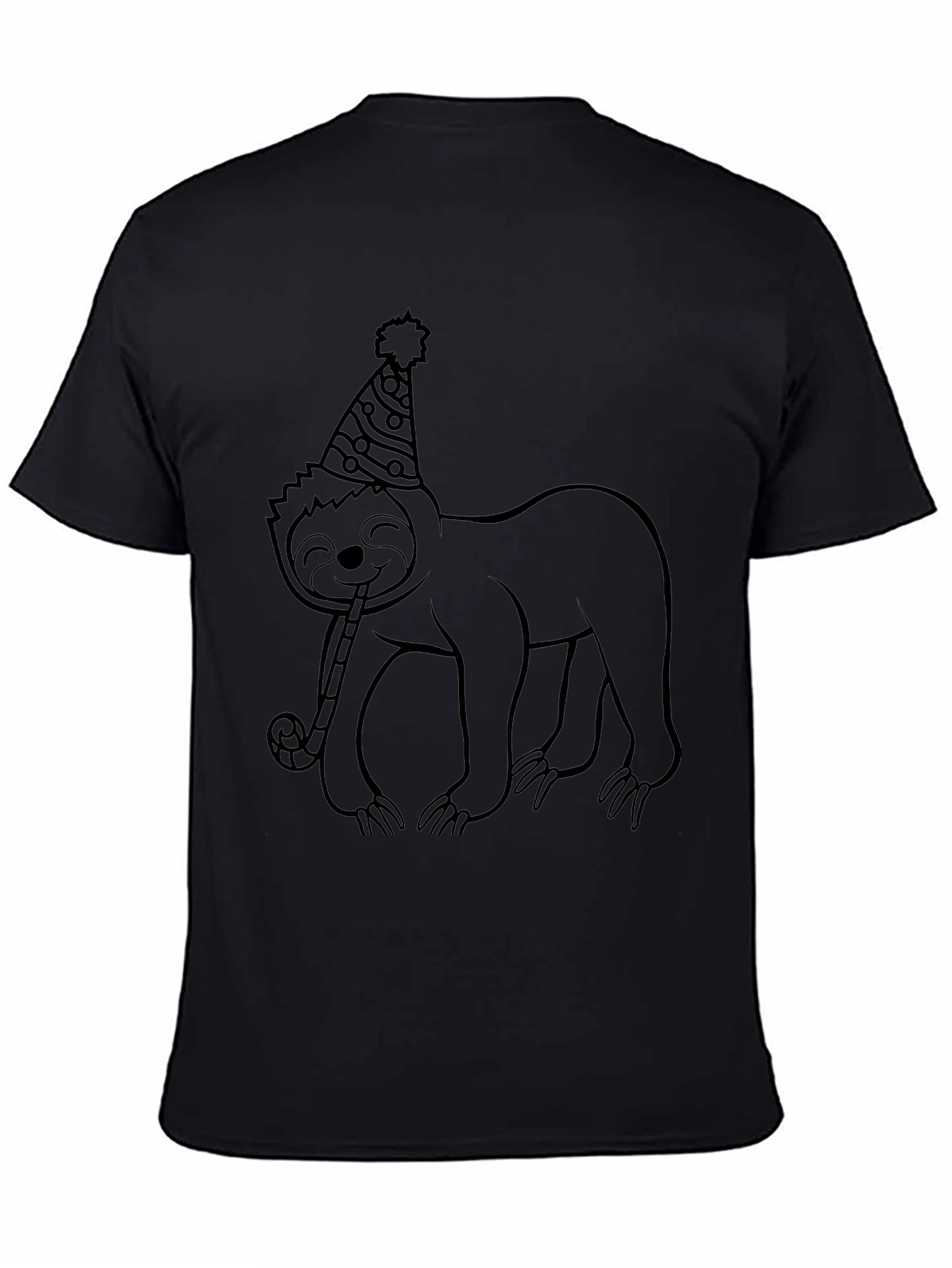 Party Sloth Graphic Tee - Black T-Shirt