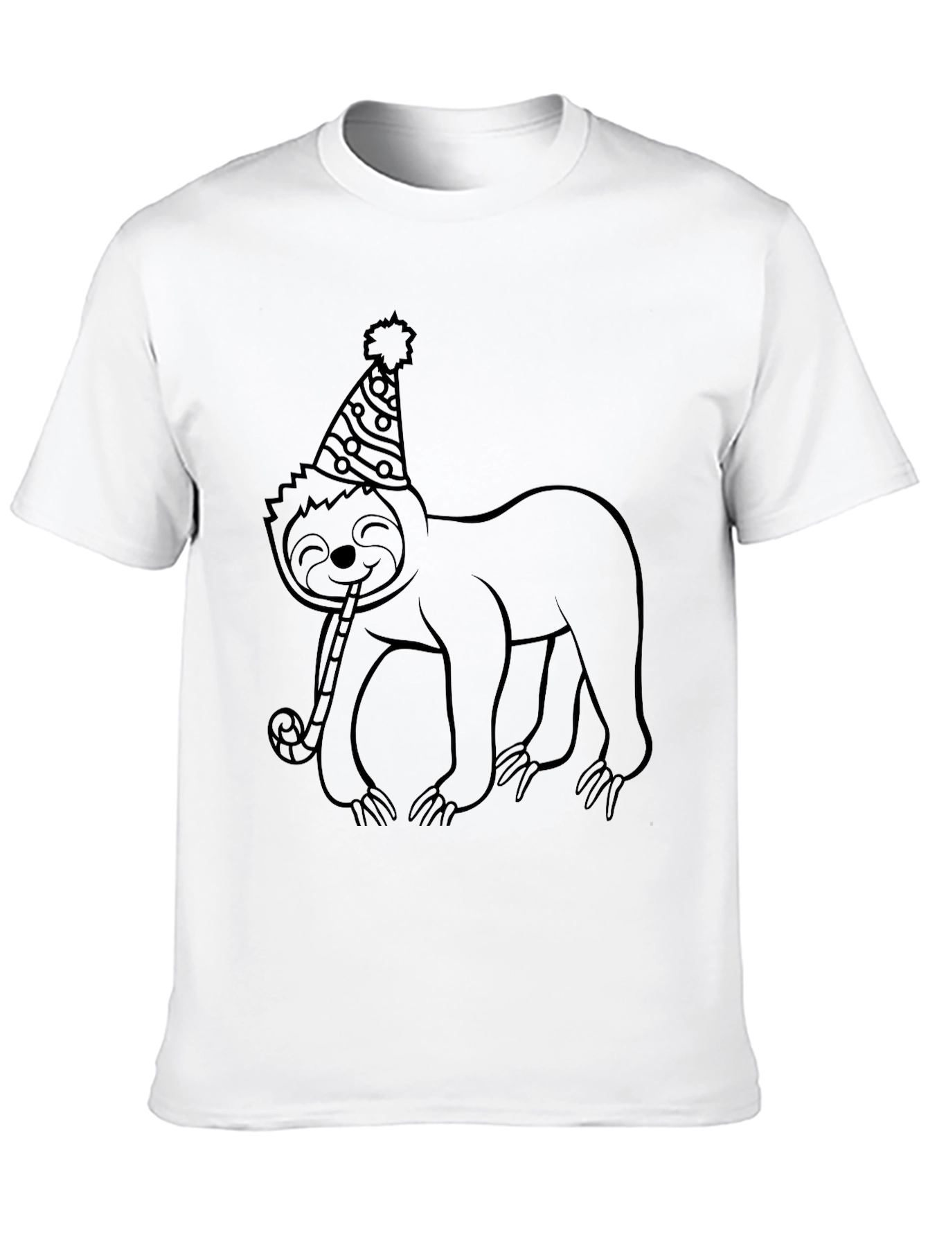 Party Sloth Graphic Tee - Black T-Shirt