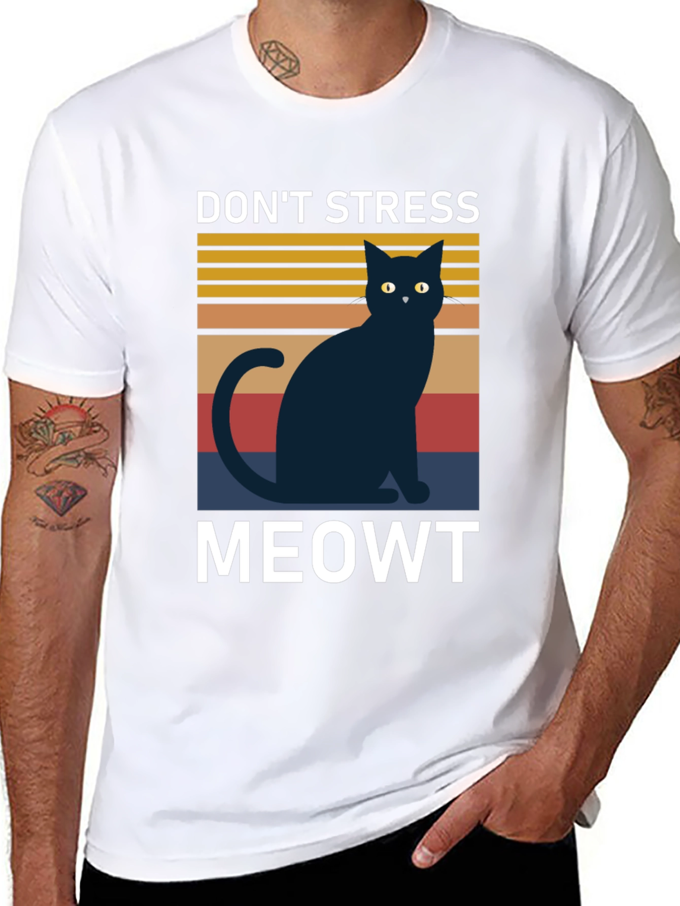 Dont Stress Meowt T-Shirt Cat Lover Tee