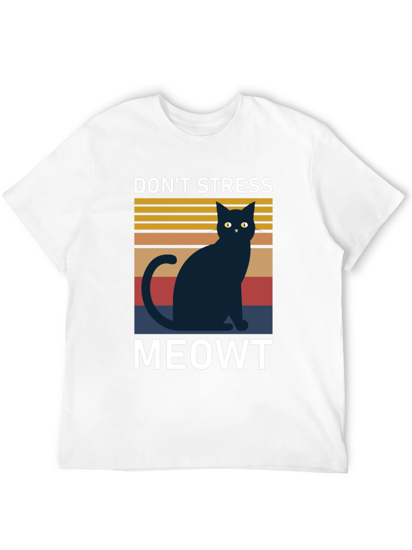 Dont Stress Meowt T-Shirt Cat Lover Tee