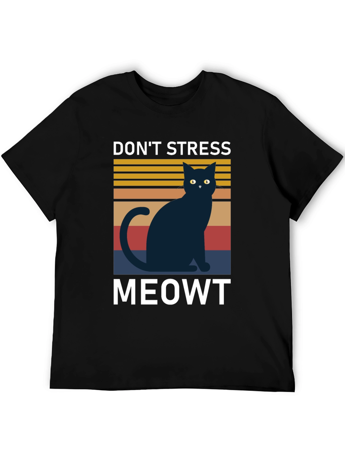 Dont Stress Meowt T-Shirt Cat Lover Tee