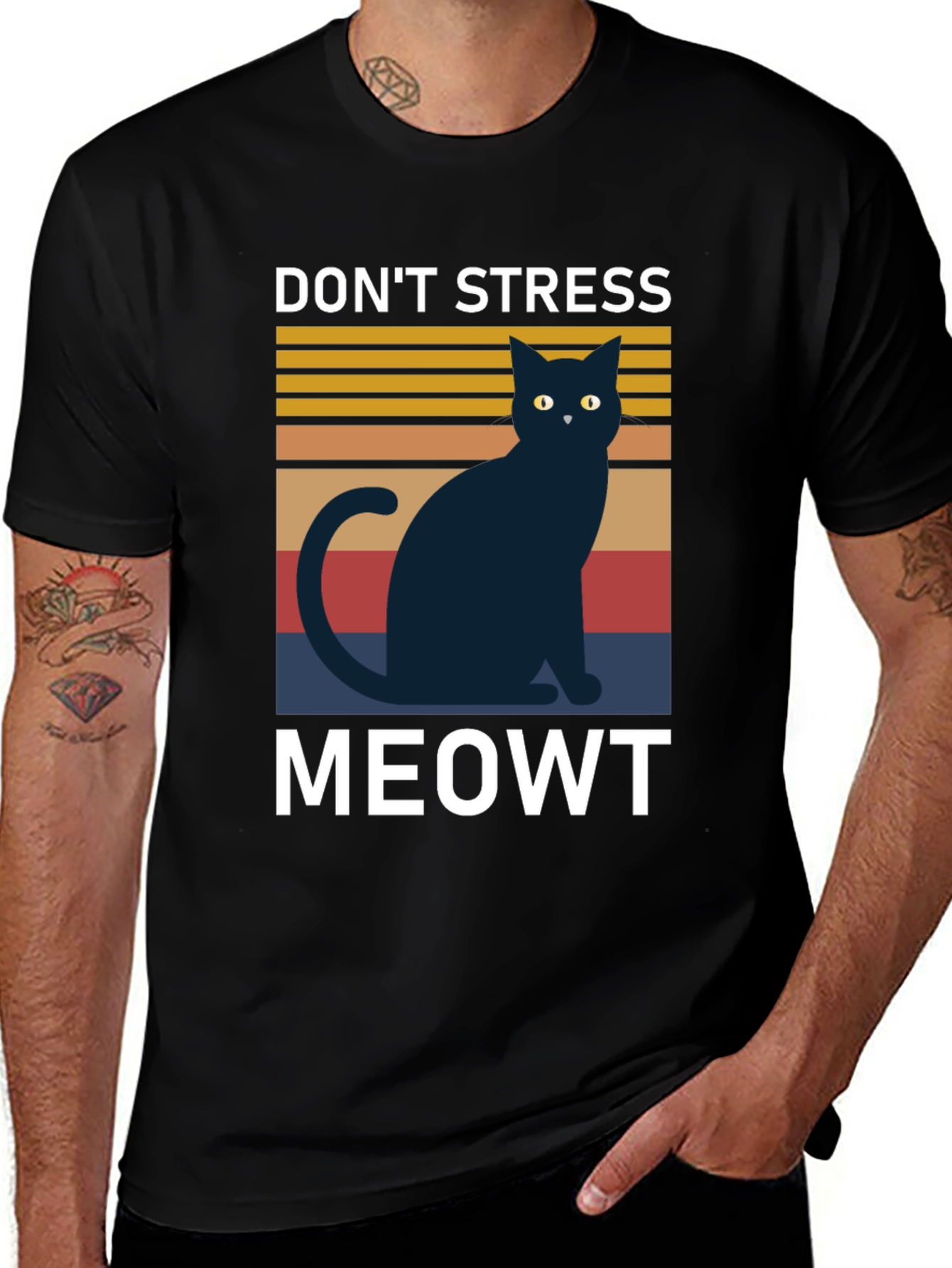 Dont Stress Meowt T-Shirt Cat Lover Tee