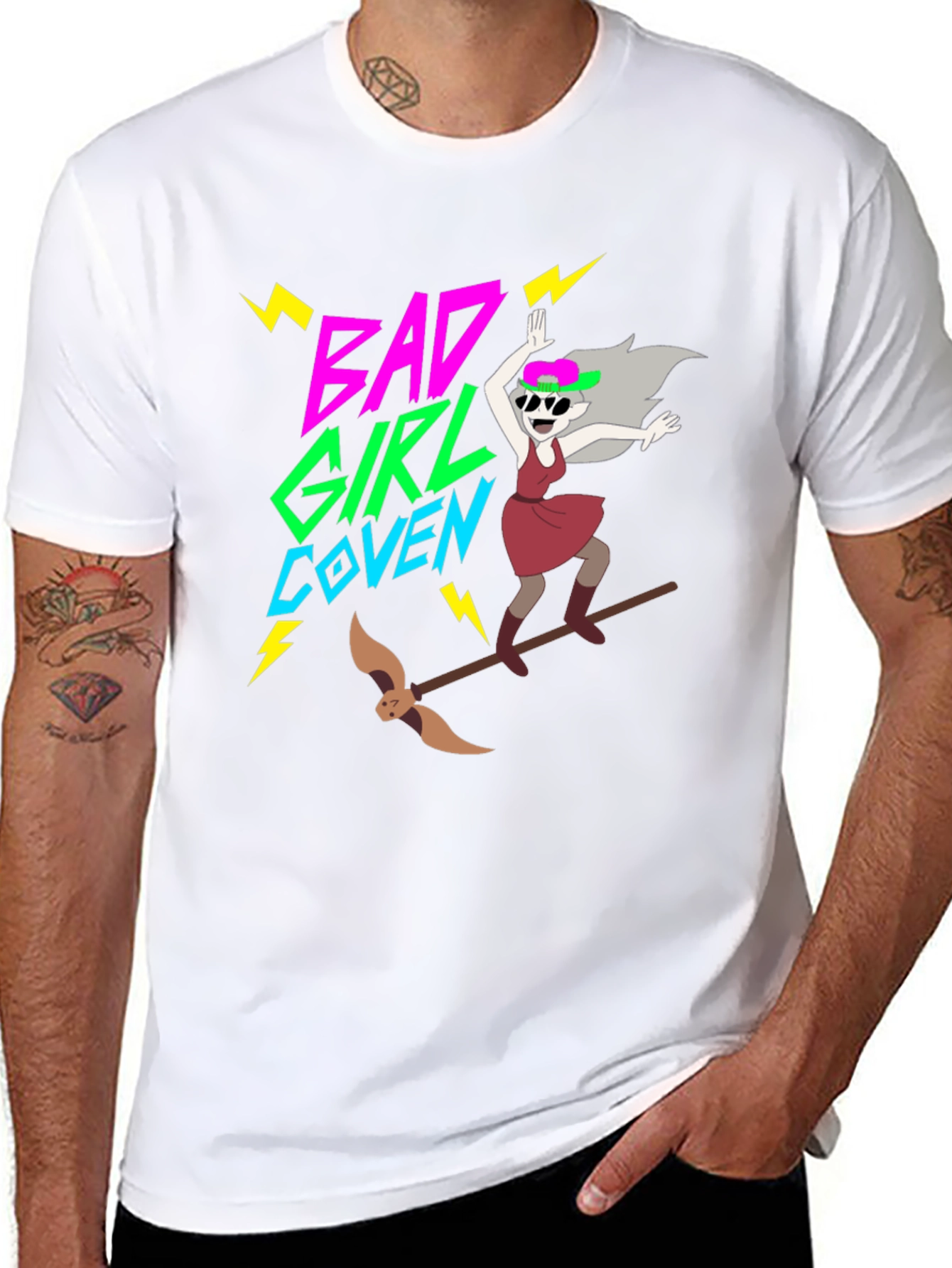 Bad Girl Coven T-Shirt | Trendy Cartoon Style