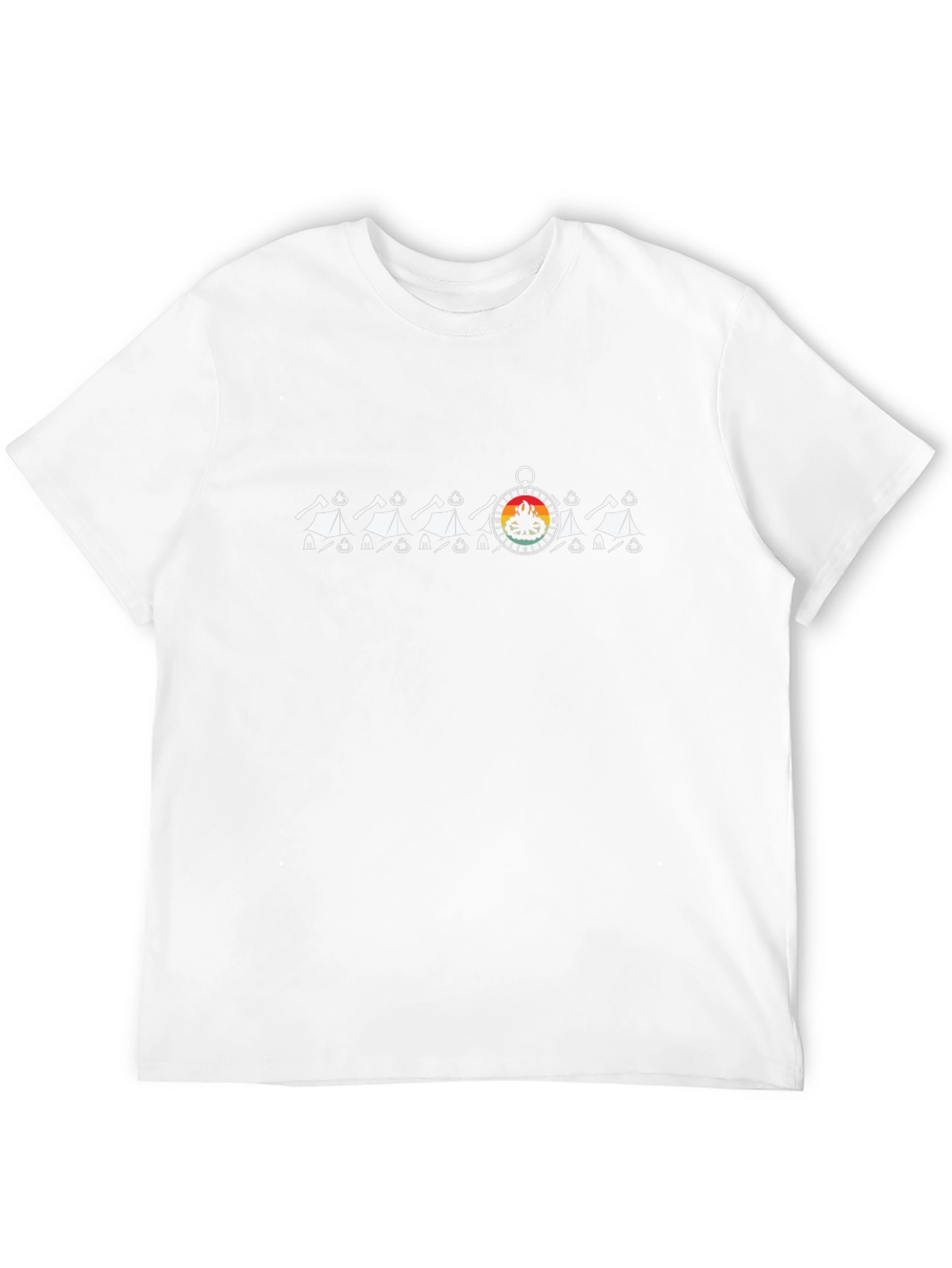 Camping Compass Graphic Black Tee
