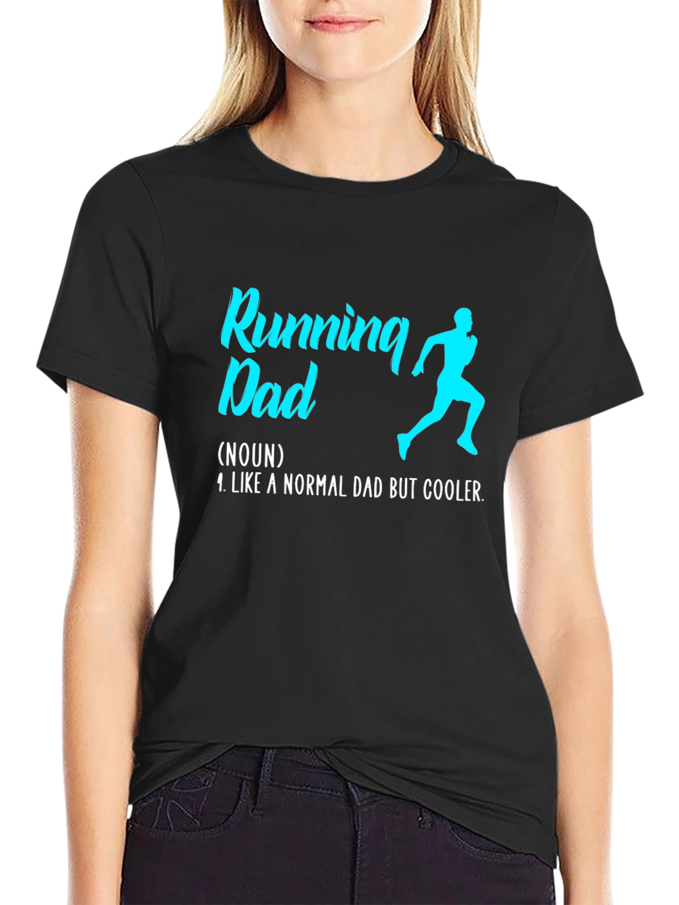 Running Dad Definition T-Shirt - Cool Fathers Day Gift