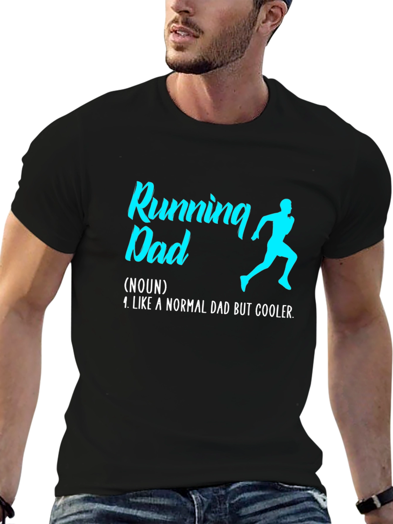Running Dad Definition T-Shirt - Cool Fathers Day Gift