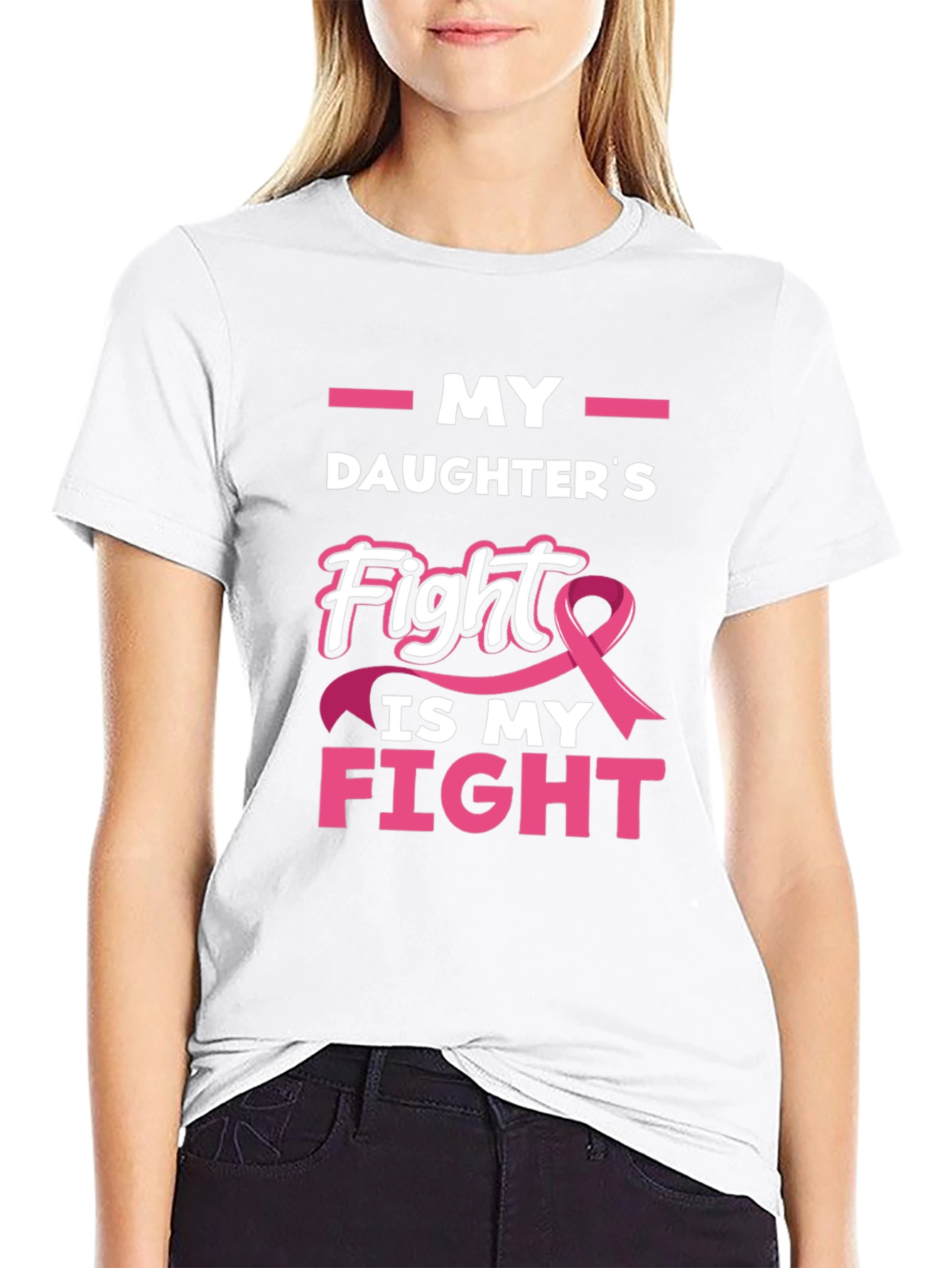 My Daughters Fight Breast Cancer Awareness T-Shirt