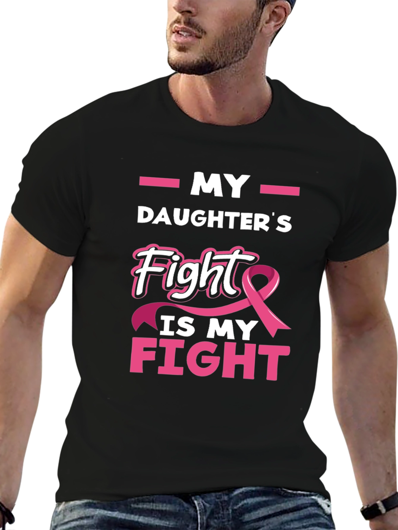 My Daughters Fight Breast Cancer Awareness T-Shirt